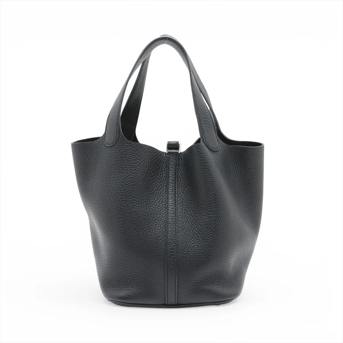 Picotin Lock 22 MM Taurillon Clemence Black Silver Hardware P: 2012 — view 2