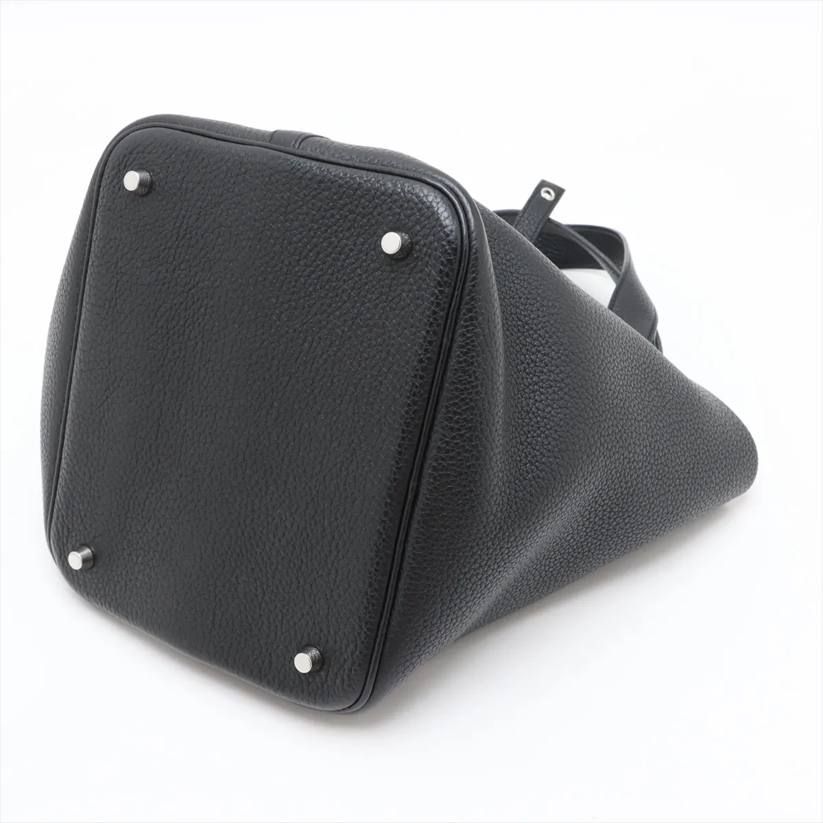 Picotin Lock 22 MM Taurillon Clemence Black Silver Hardware P: 2012 — view 3