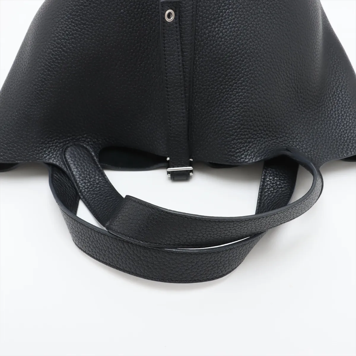 Picotin Lock 22 MM Taurillon Clemence Black Silver Hardware P: 2012 — view 5