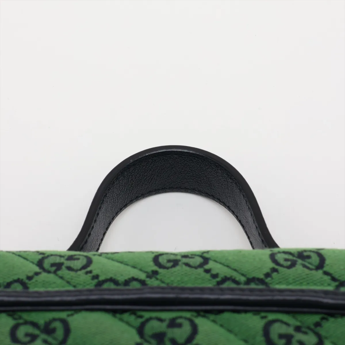 GG Canvas GG Marmont Canvas x Leather 2-Way Handbag Green x Navy 583571 — view 6