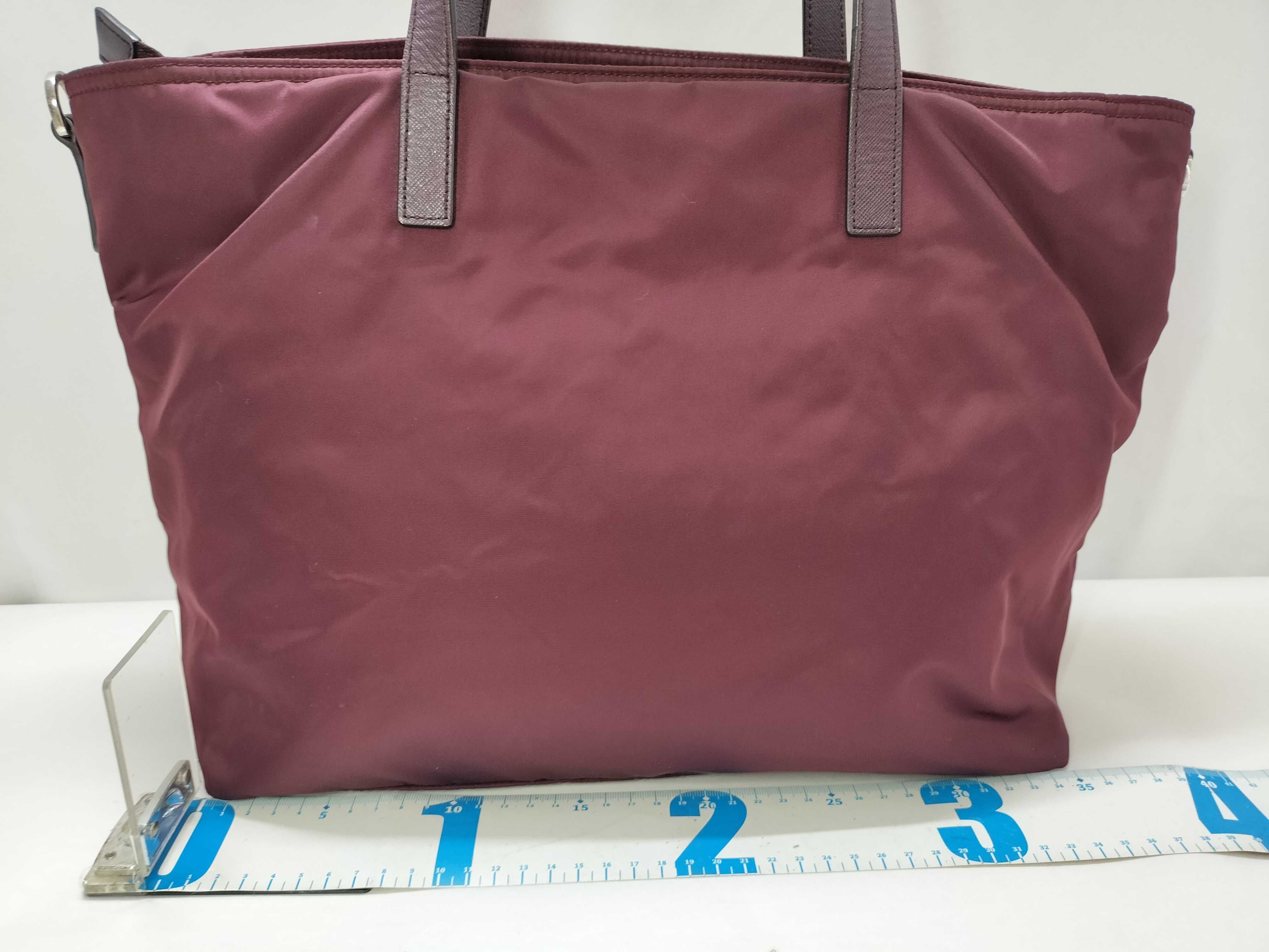 Nylon Prada Current Model Saffiano Tote Bag 2-way Nylon Triangle Logo Tote Bag — view 2