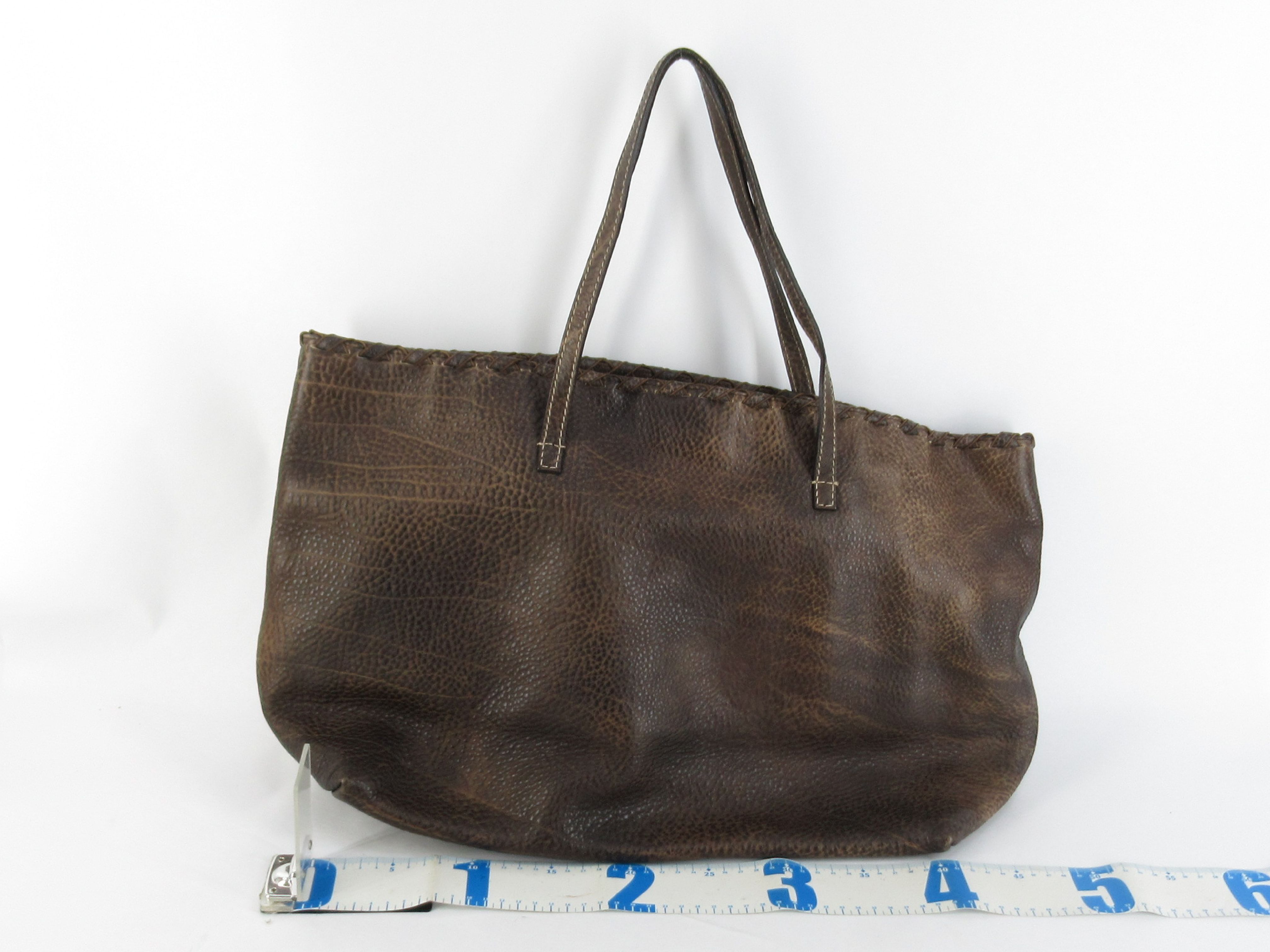 Bamboo Leather Fringe Tote Bag — view 2