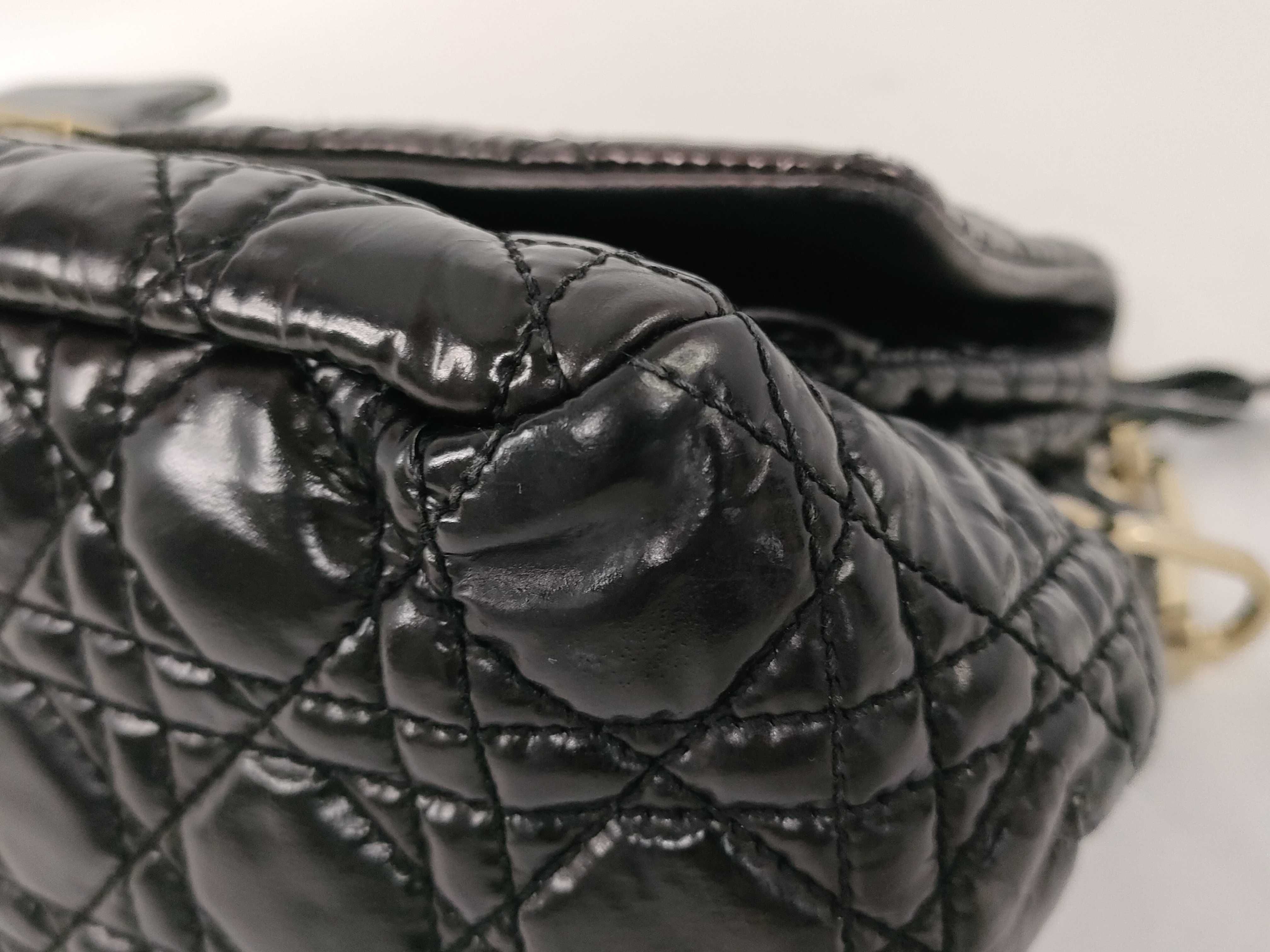 Cannage Chain Bag, Black Handbag — view 6