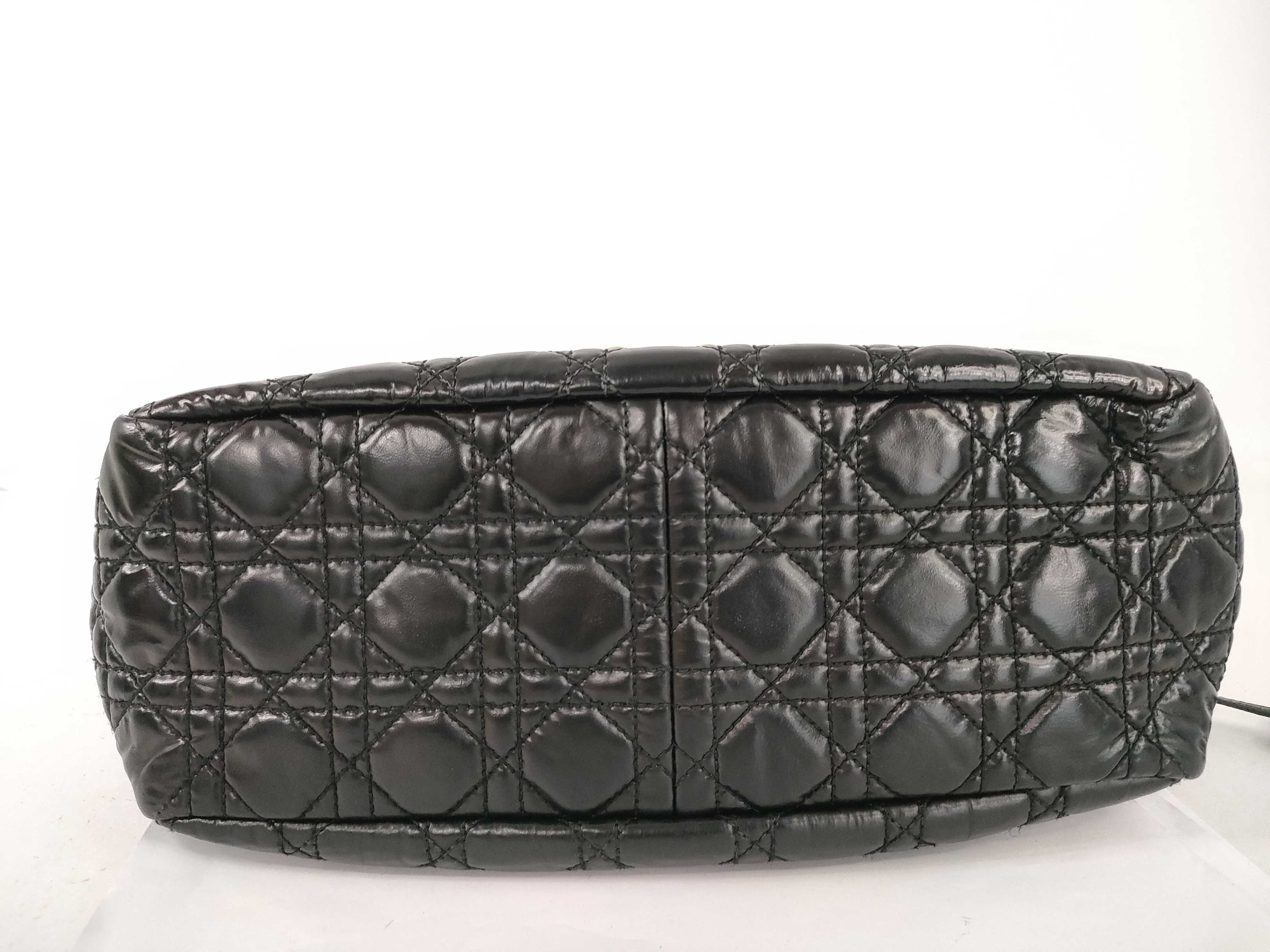 Cannage Chain Bag, Black Handbag — view 7