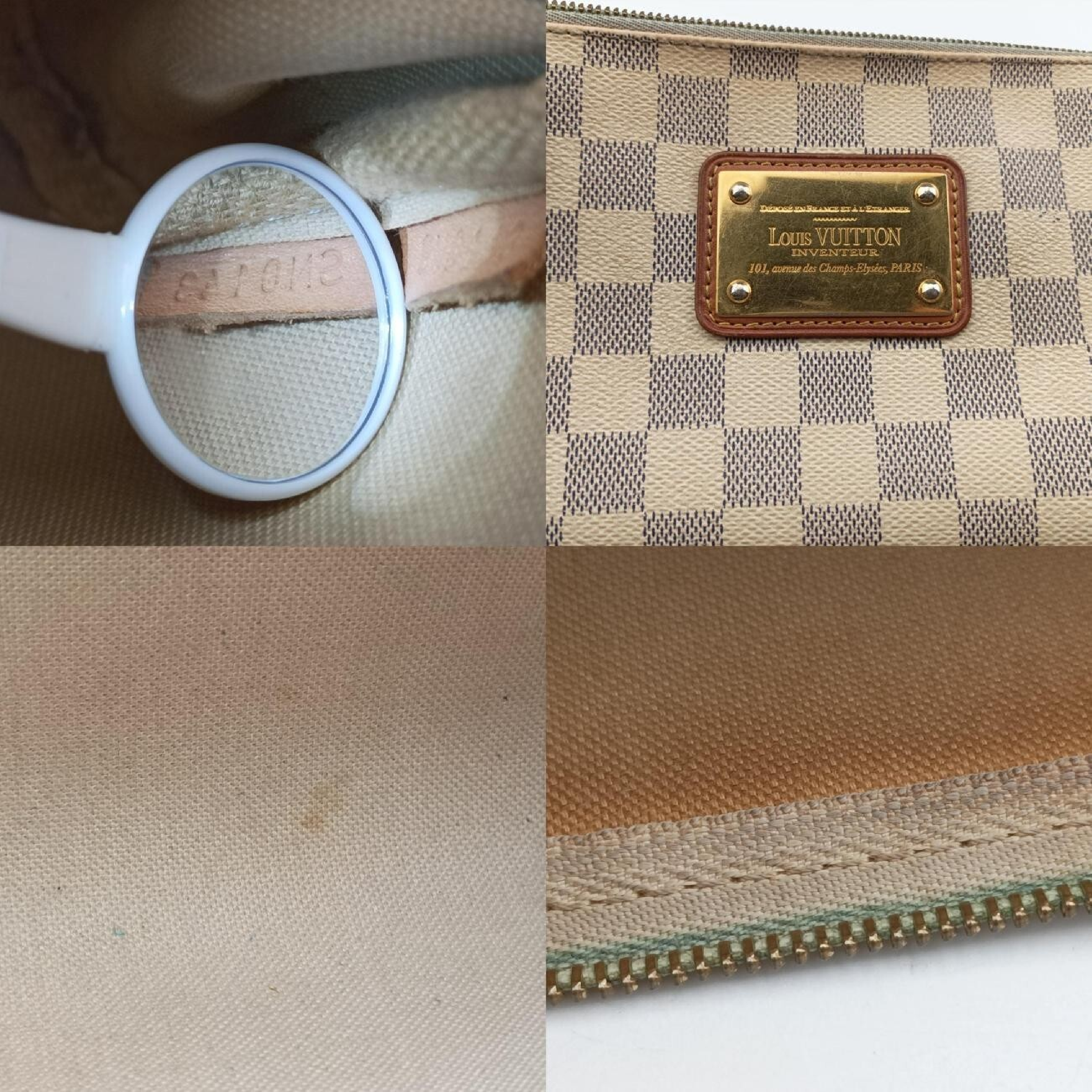 Eva Azur Damier Canvas N55214 SN0143 Shoulder Bag — view 8