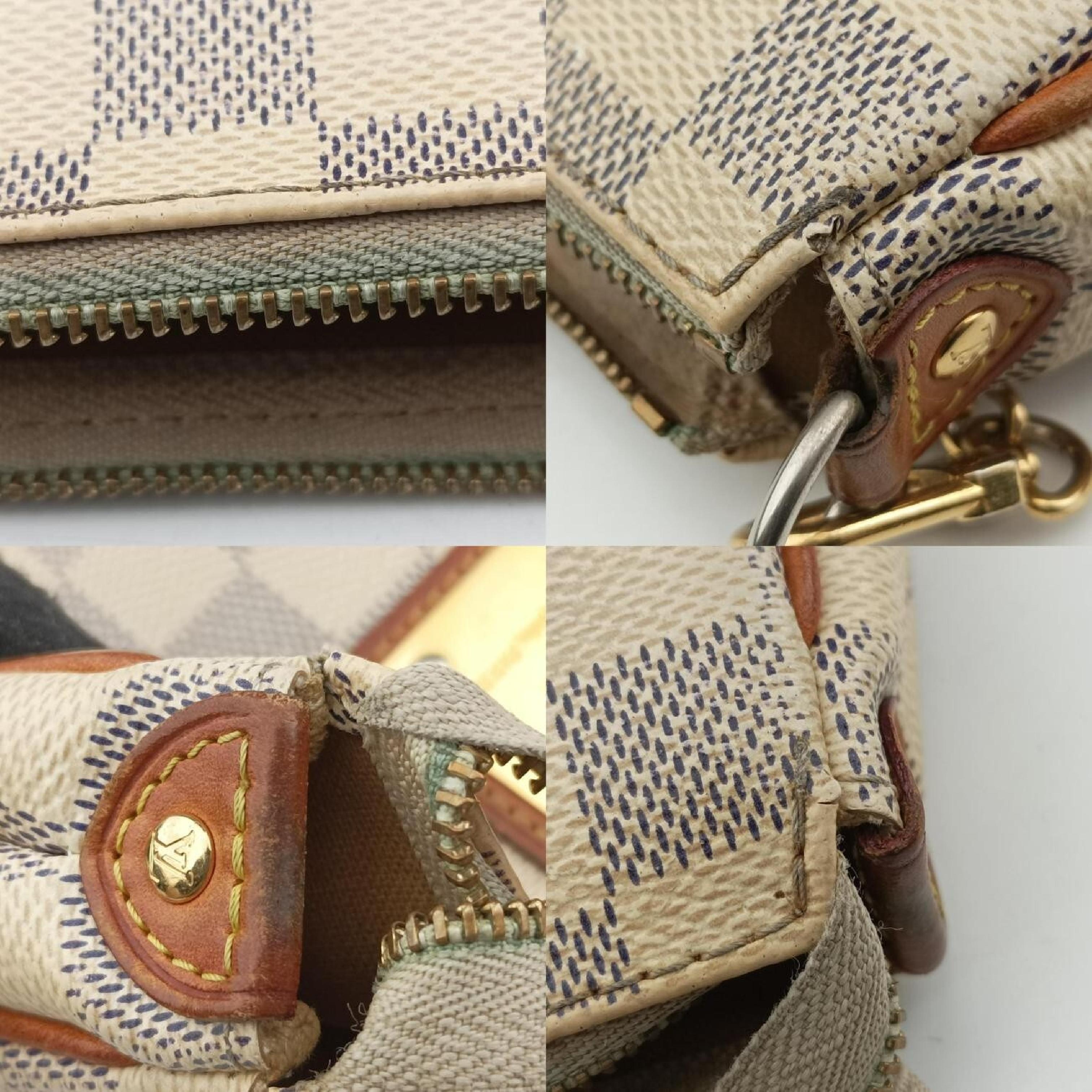 Eva Azur Damier Canvas N55214 SN0143 Shoulder Bag — view 9