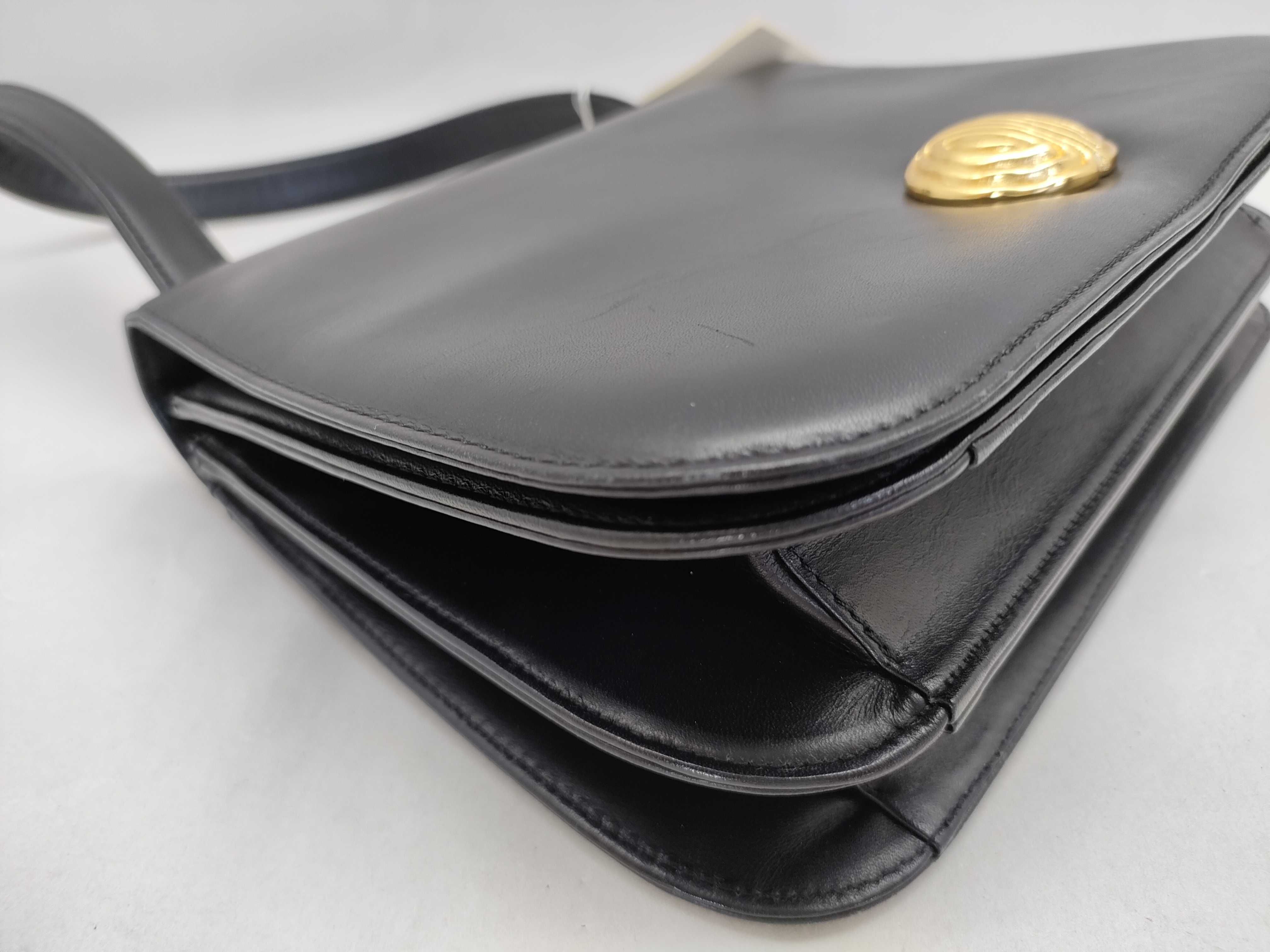 bag, gold button shoulder bag — view 6