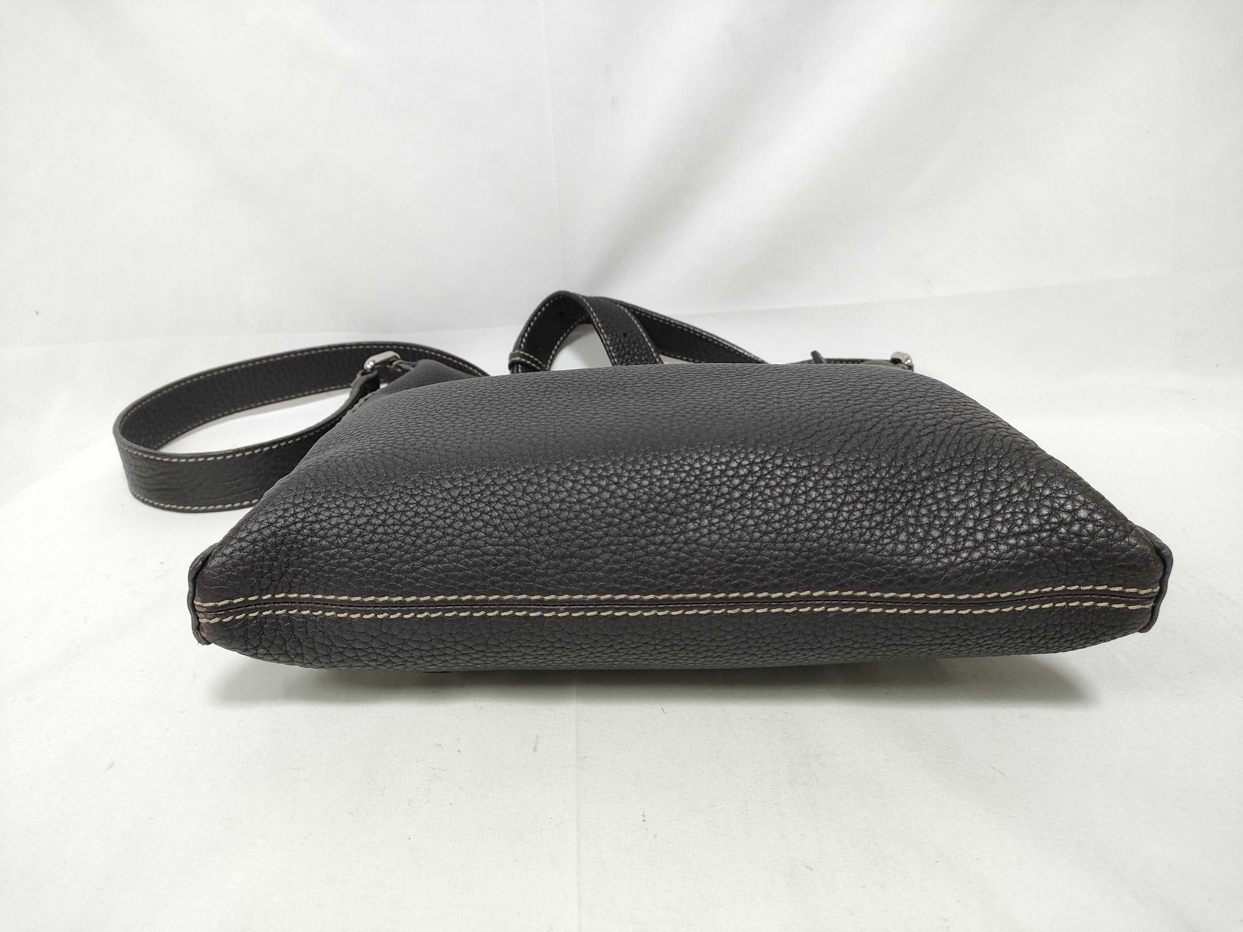 Selleria Leather Shoulder Bag, Brown — view 3