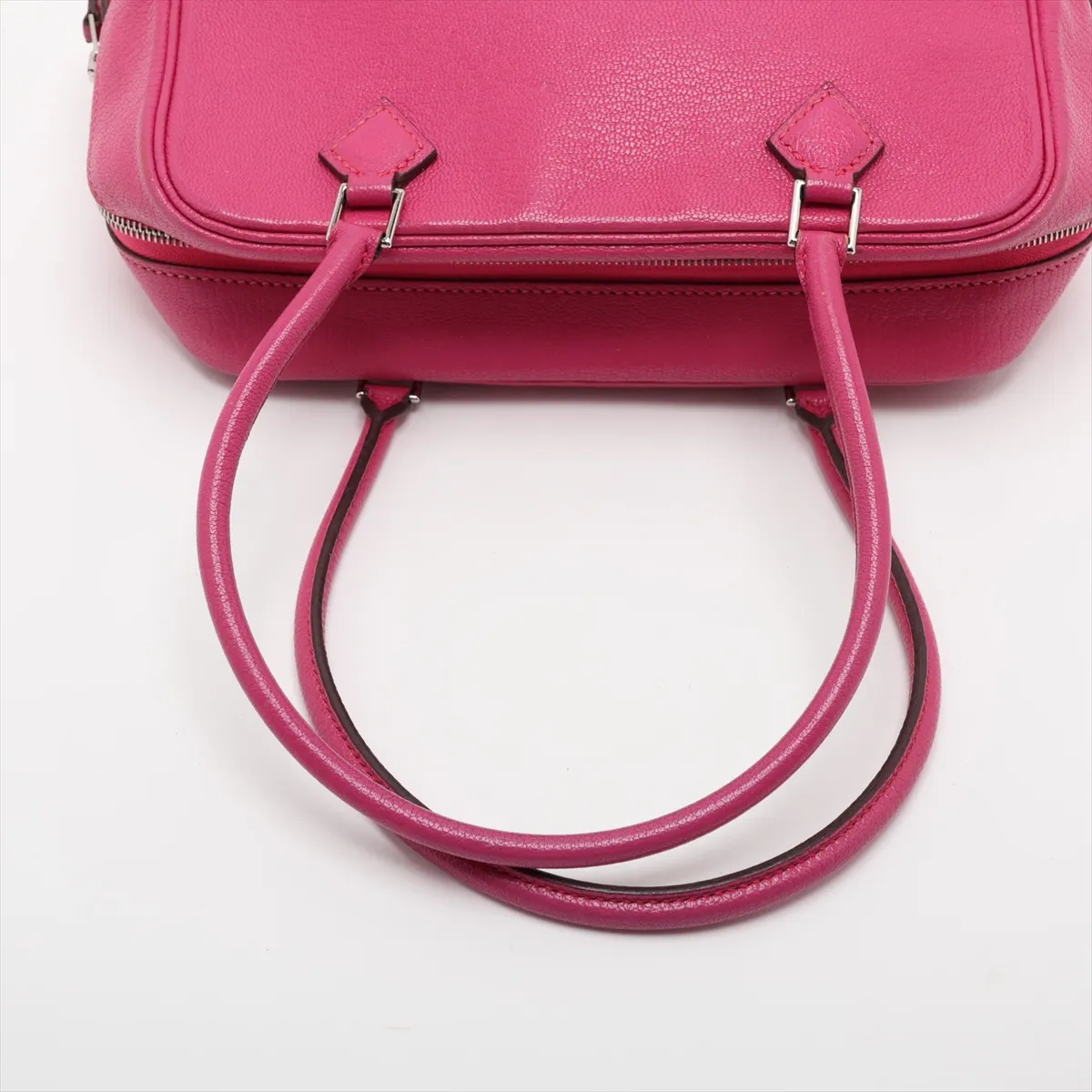Hermès Plume 20 Chevre Rose Shocking Silver Hardware K: 2007 — view 5