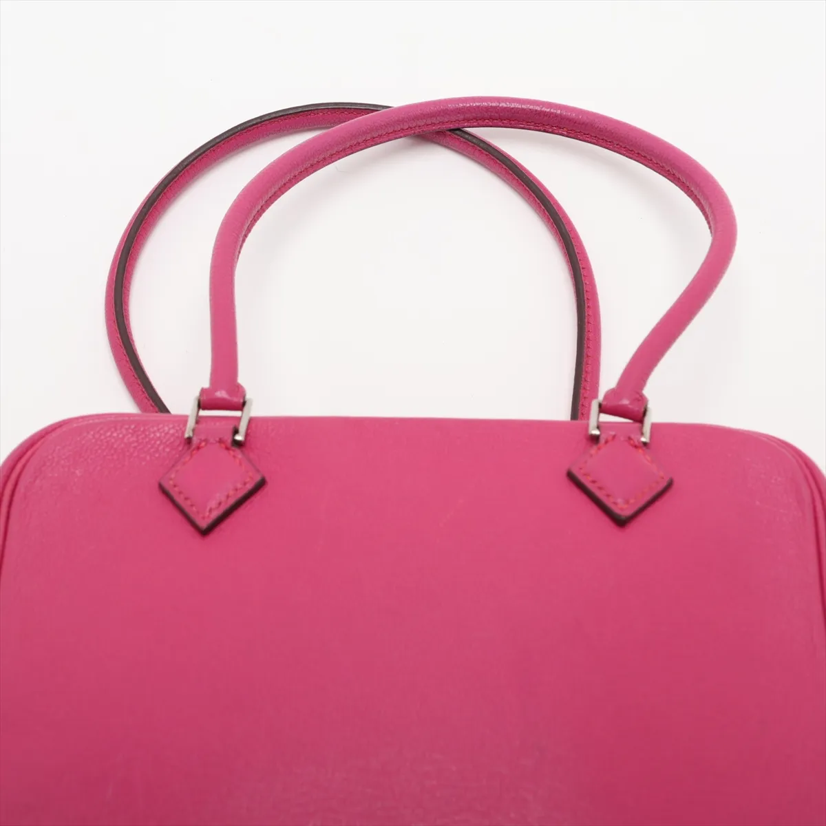 Hermès Plume 20 Chevre Rose Shocking Silver Hardware K: 2007 — view 6