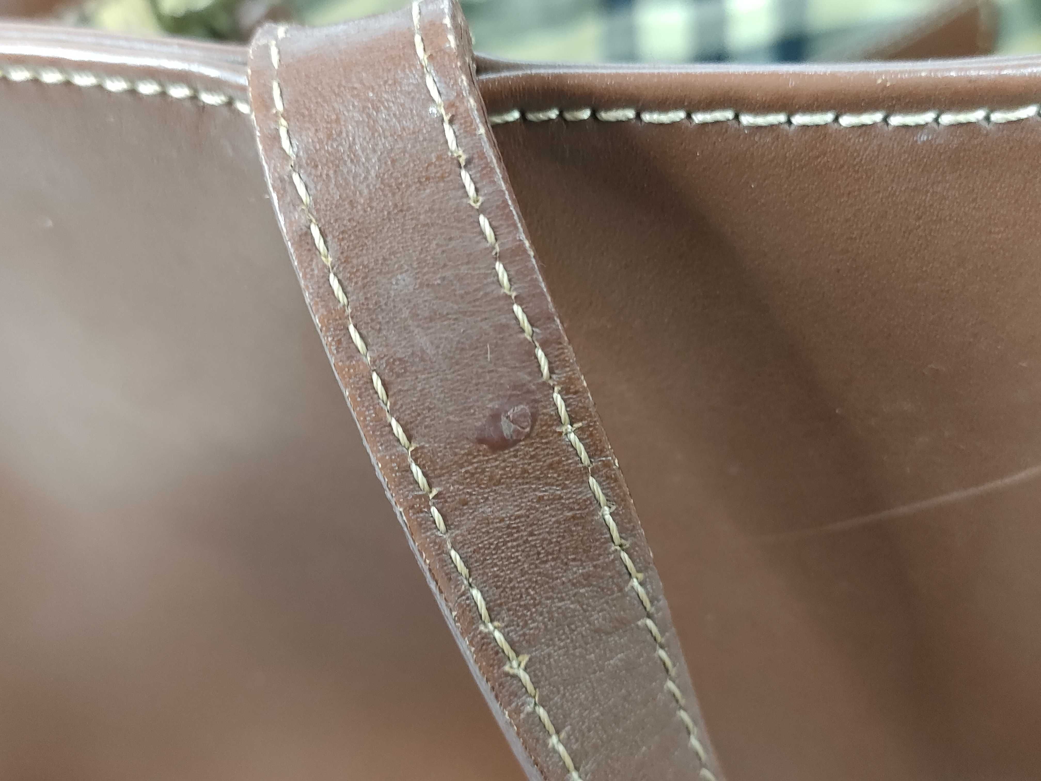 Leather Handbag with Nova Check Interior — view 13