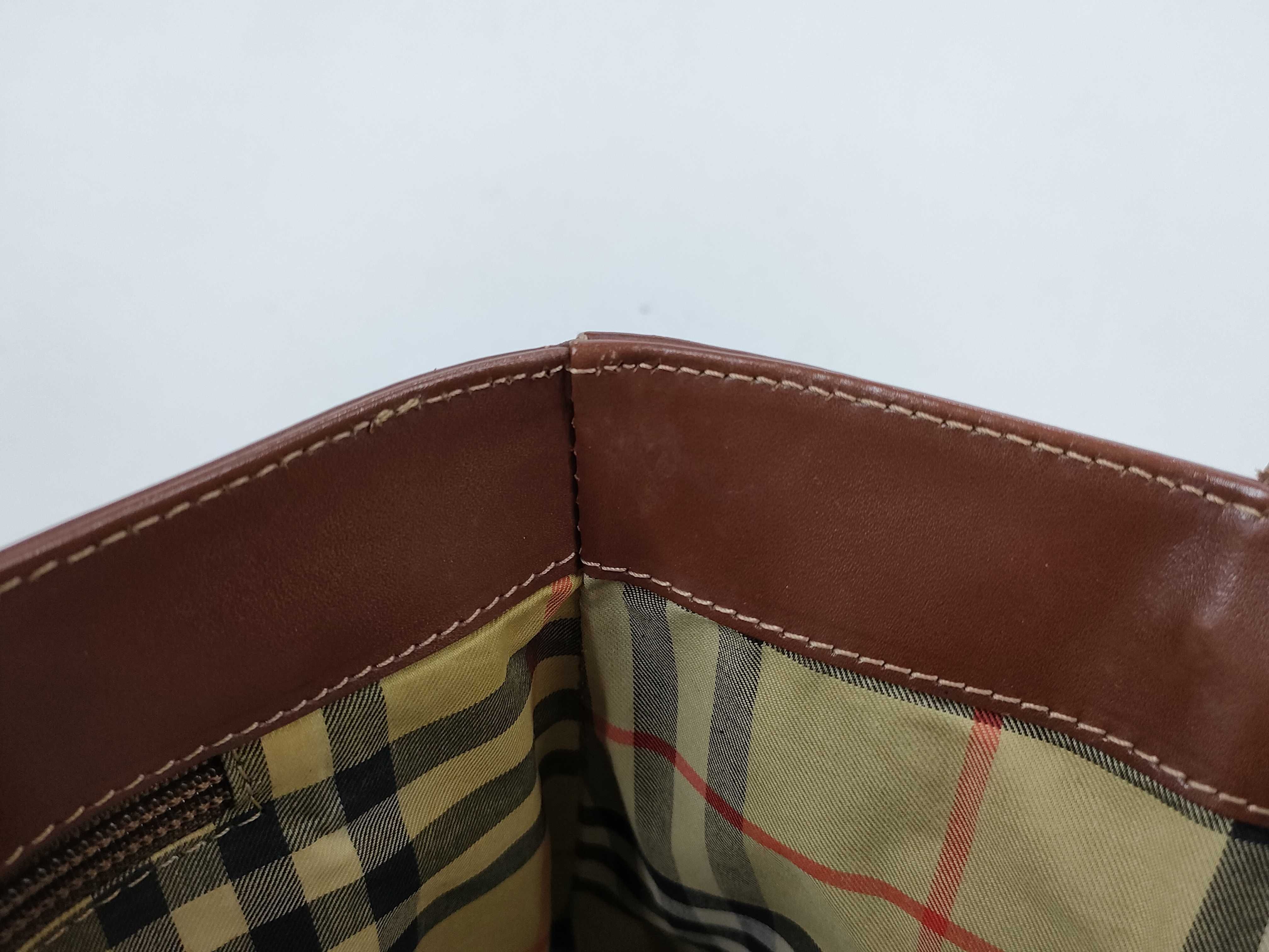 Leather Handbag with Nova Check Interior — view 9