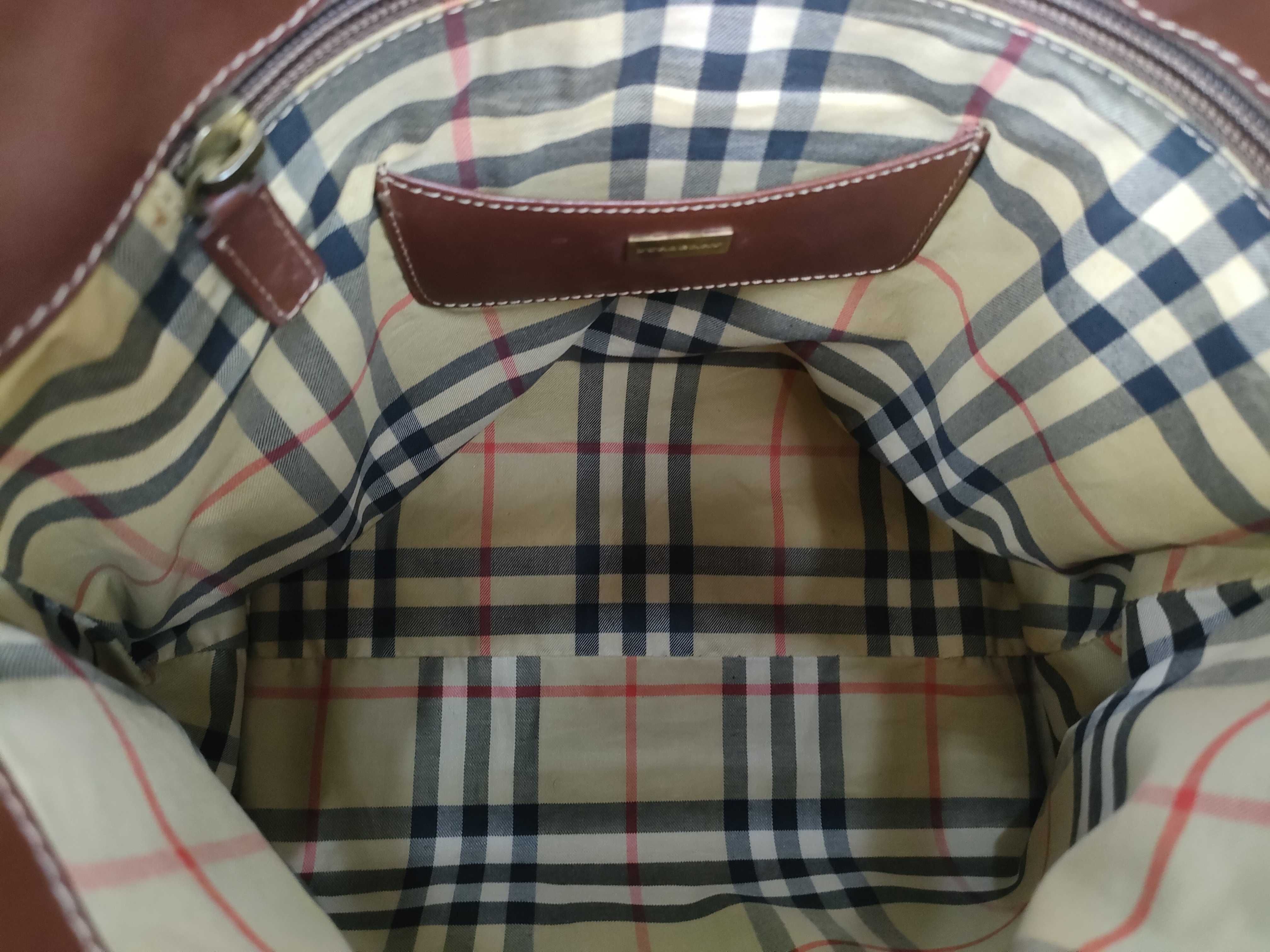 Leather Handbag with Nova Check Interior — view 10