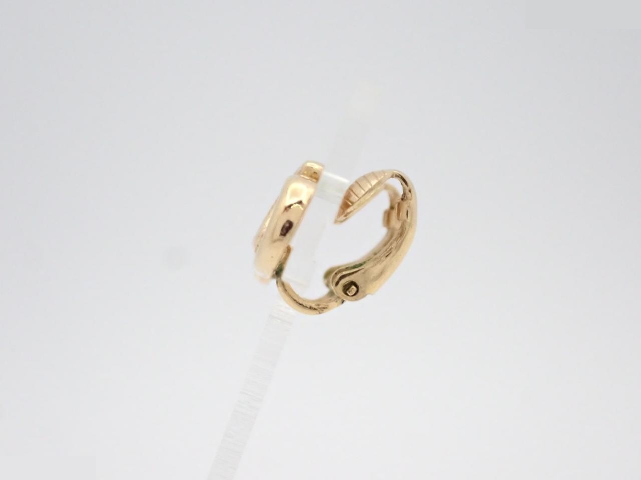CD logo earrings, gold — view 3