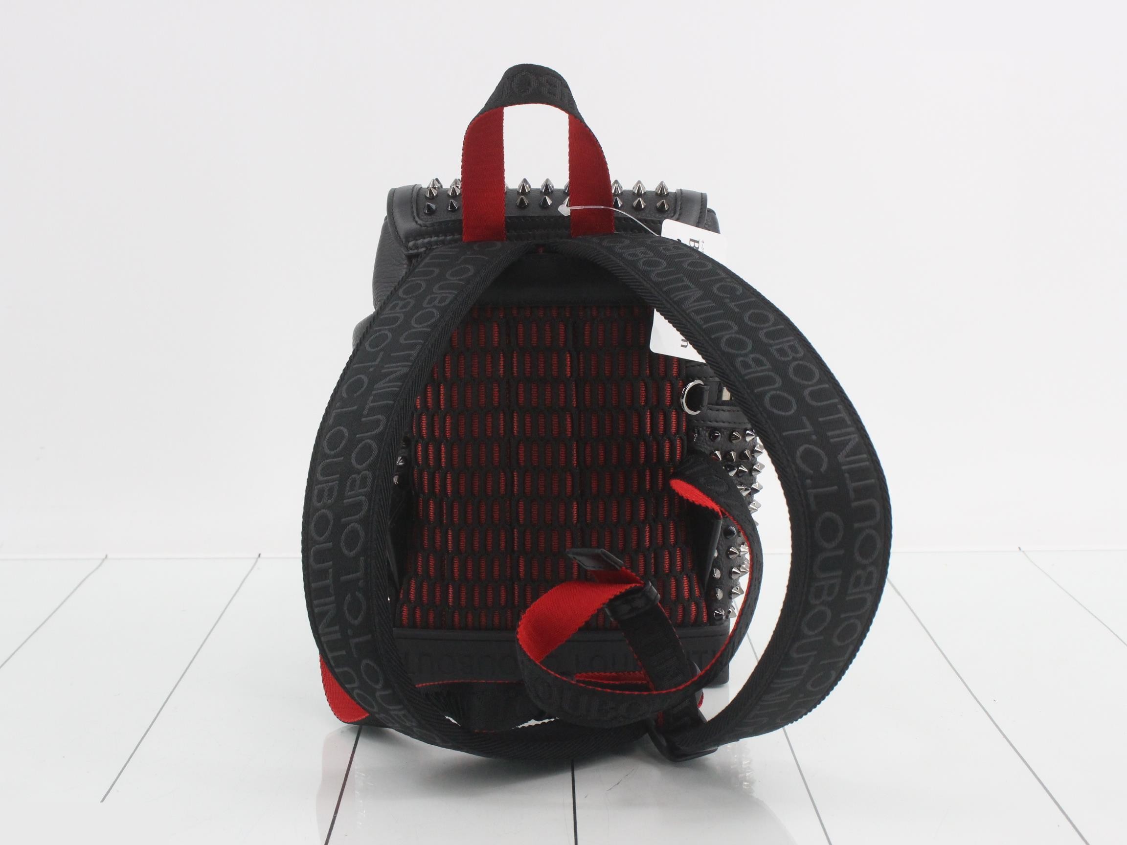 2-way studded leather backpack — view 2