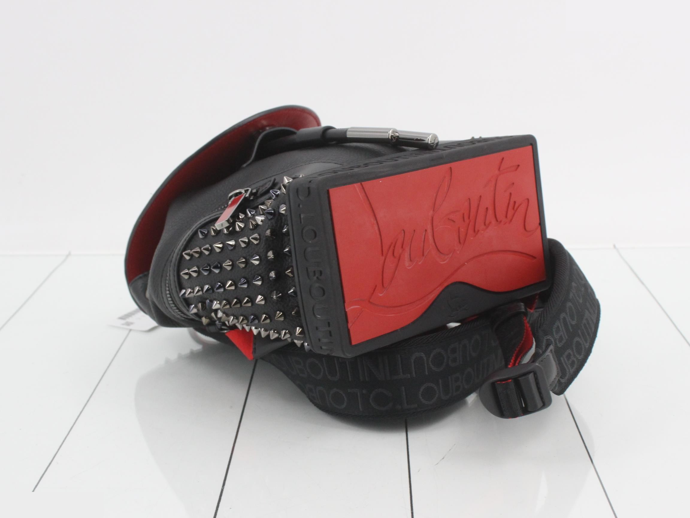 2-way studded leather backpack — view 5