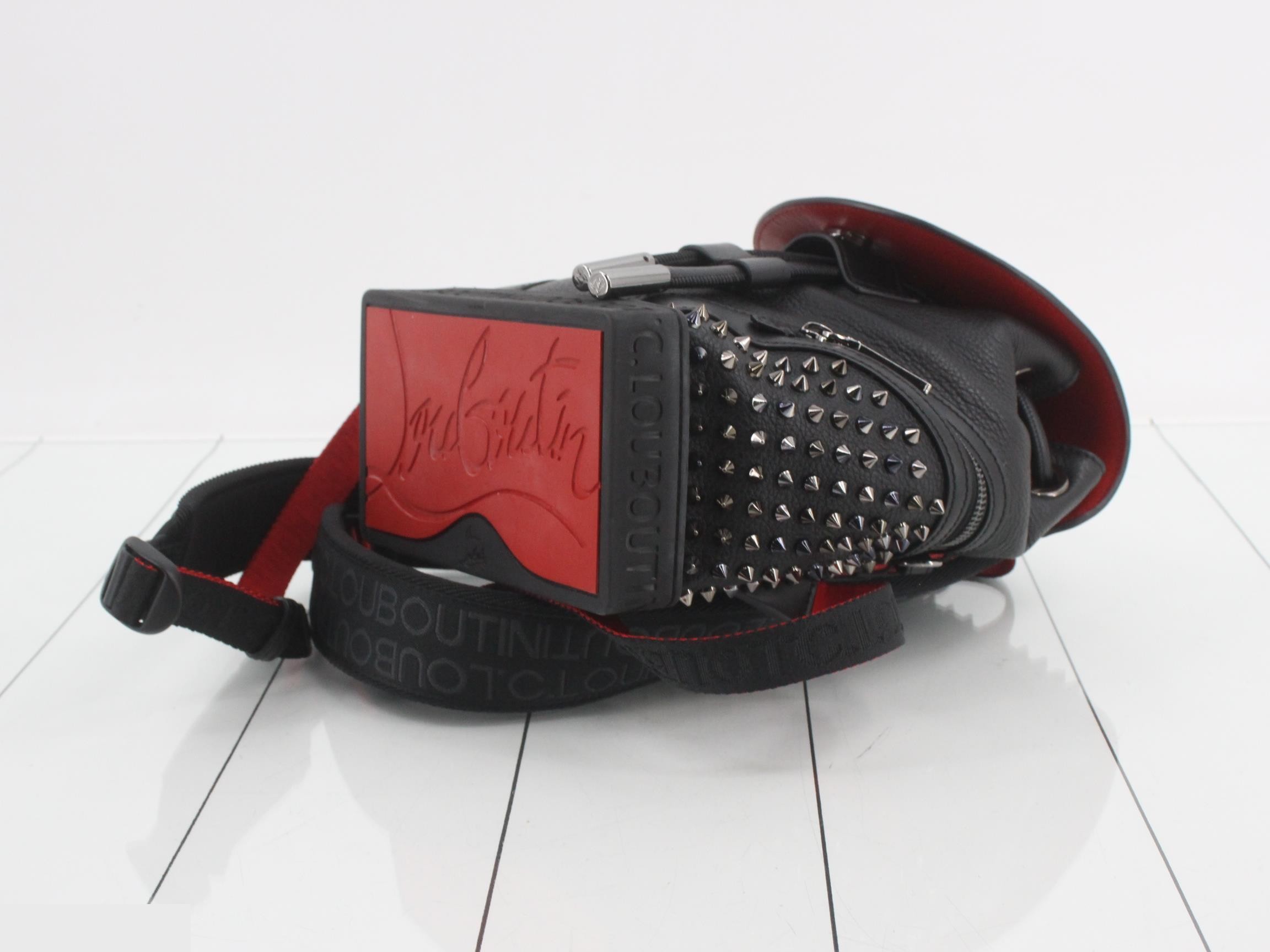 2-way studded leather backpack — view 6