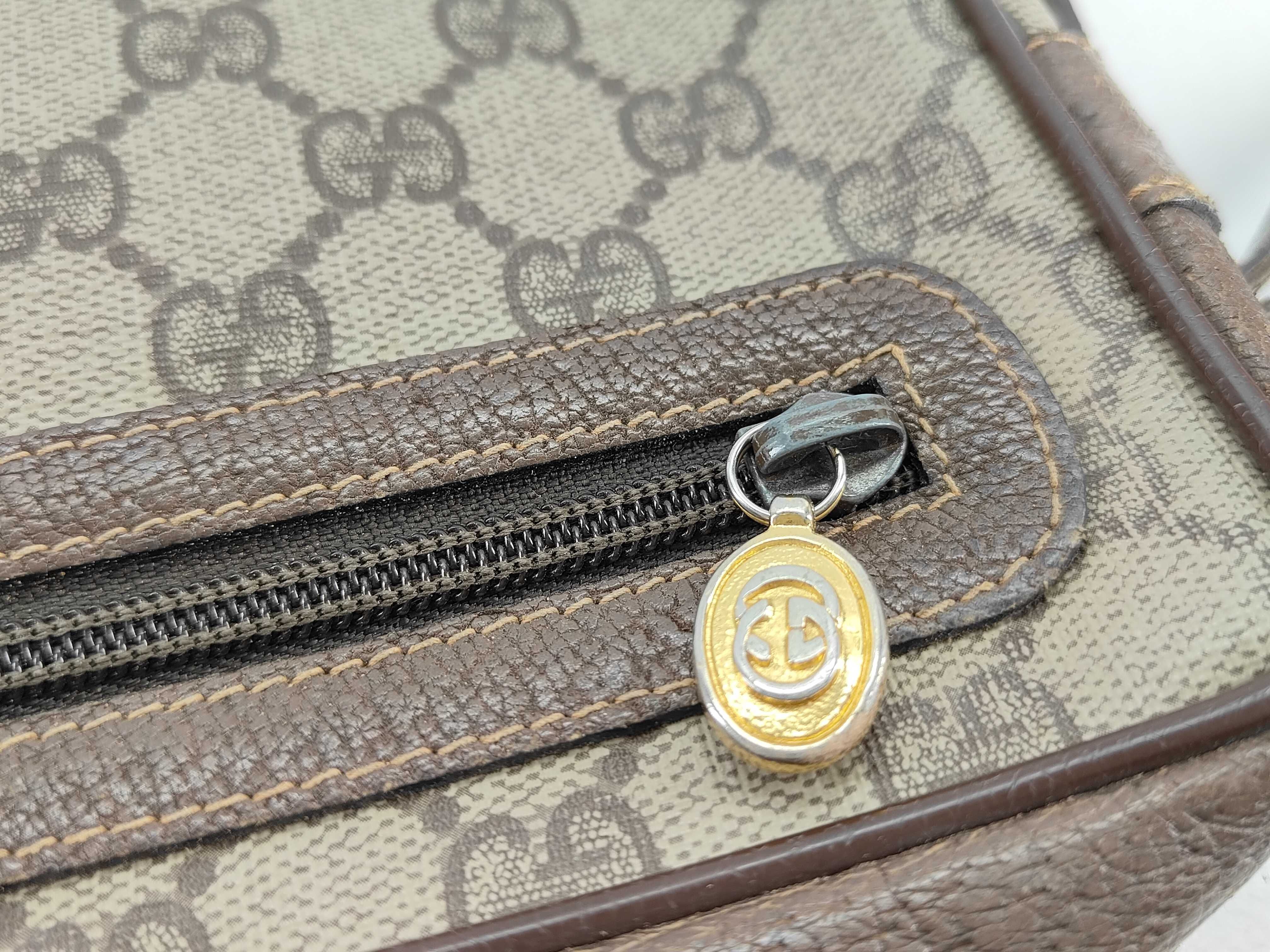 GG Supreme Gucci 56 01 052 GG Supreme Clutch Bag PVC Leather Brown Clutch Bag — view 15