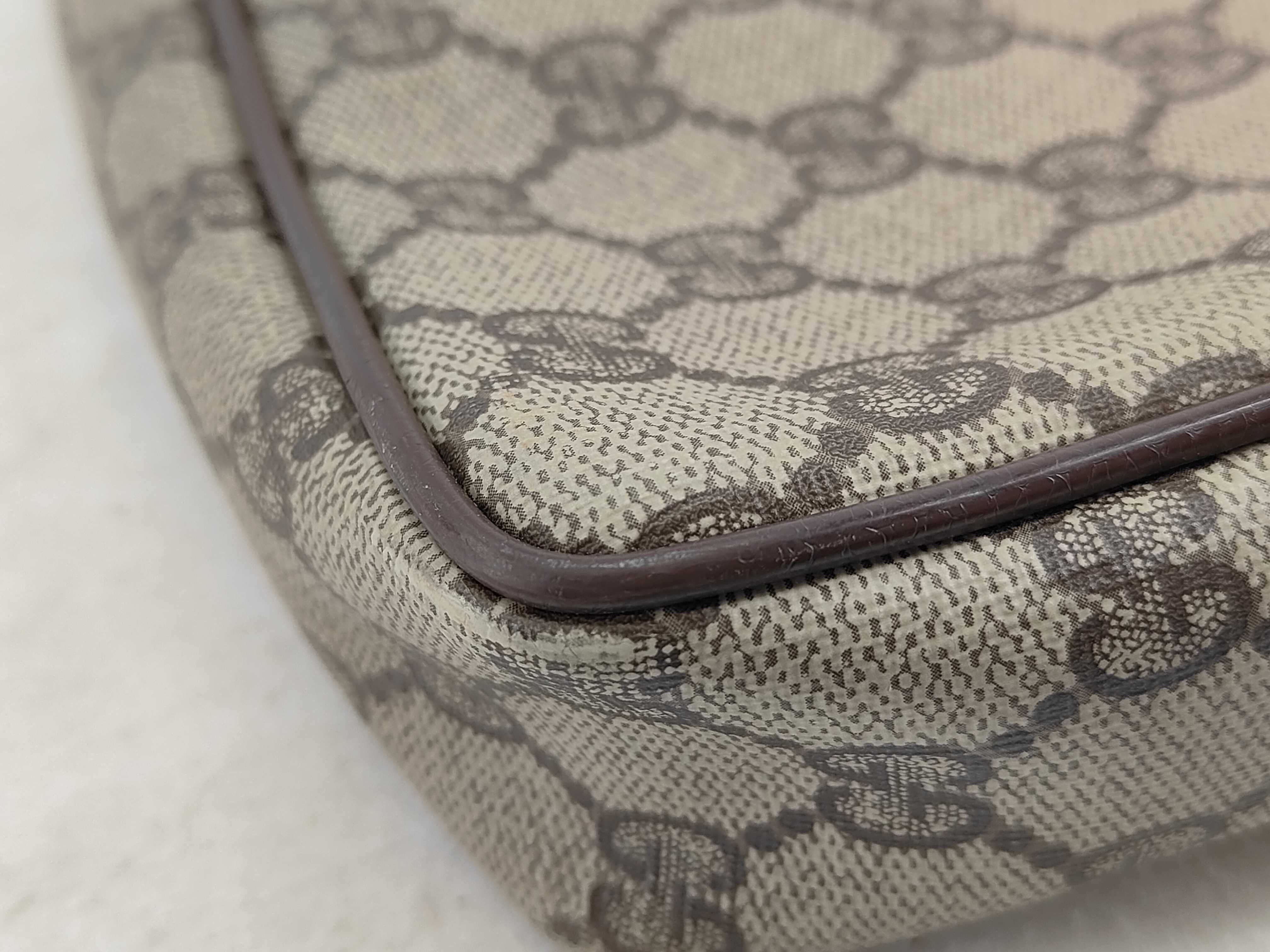 GG Supreme Gucci 56 01 052 GG Supreme Clutch Bag PVC Leather Brown Clutch Bag — view 7