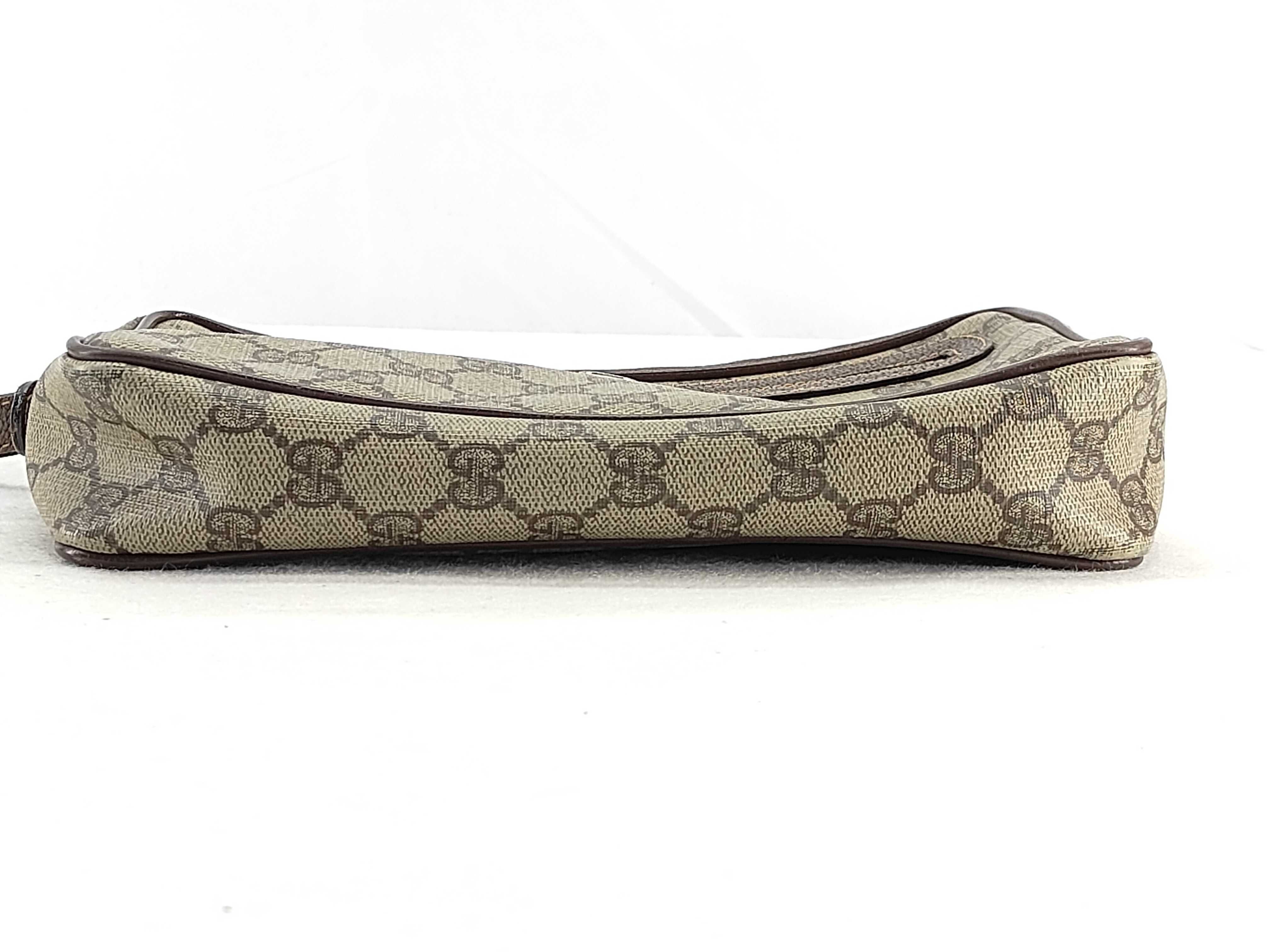 GG Supreme Gucci 56 01 052 GG Supreme Clutch Bag PVC Leather Brown Clutch Bag — view 8