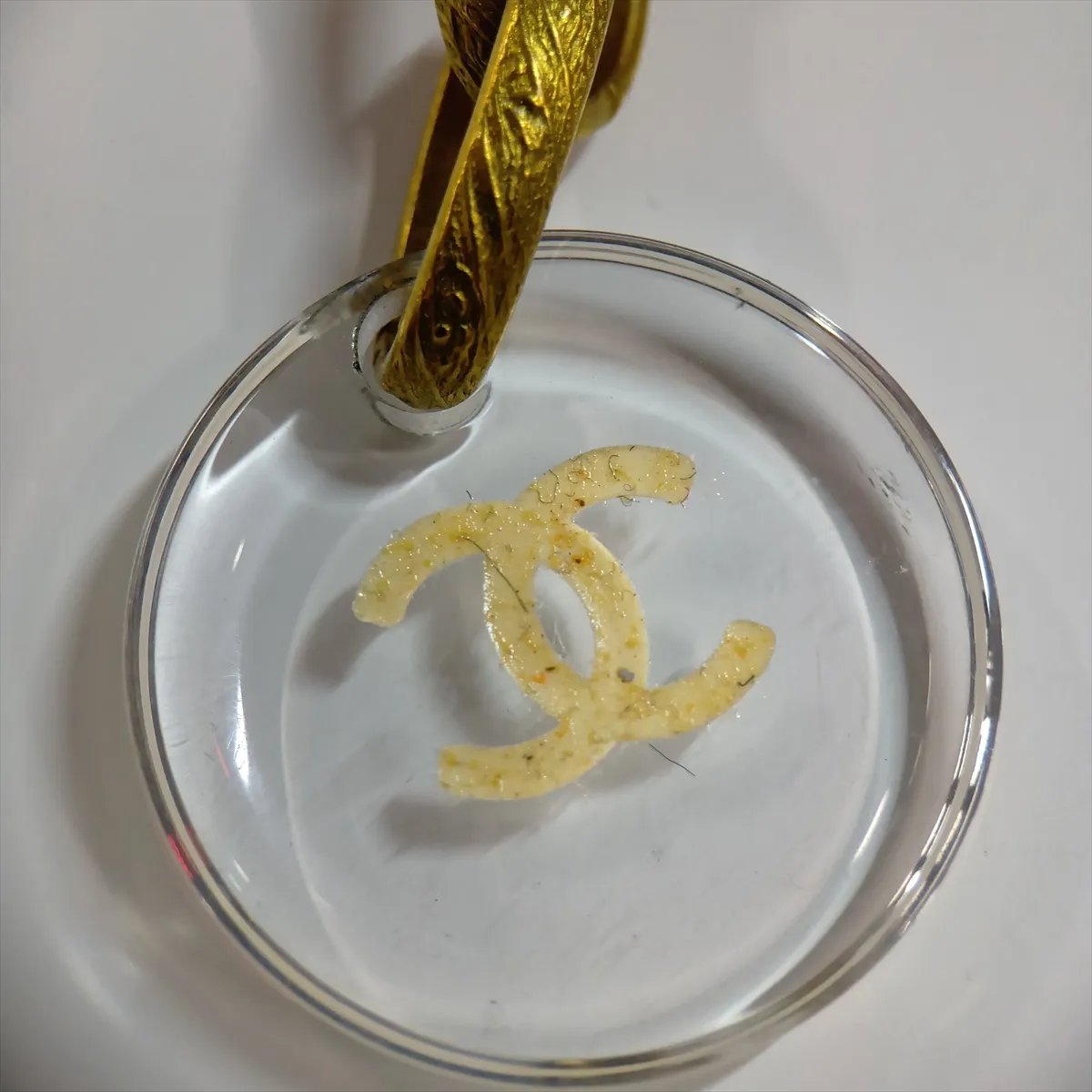 Coco Mark Camellia 95C Chain Belt Resin x GP Gold — view 5