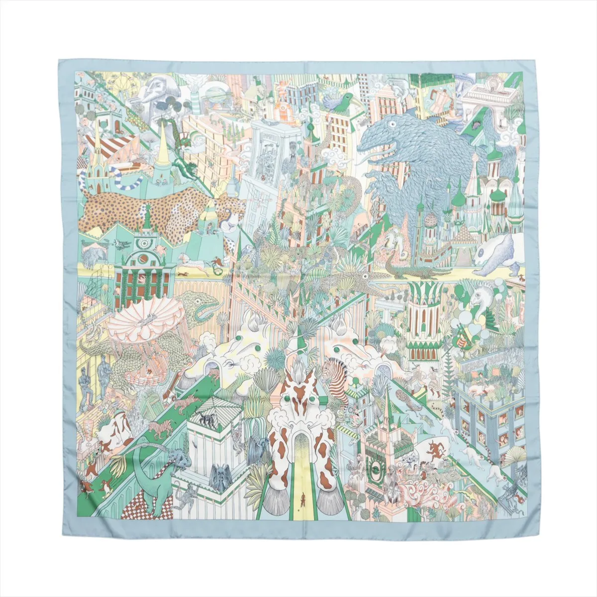 Carre Géant Scarf, Silk, Multicolor,