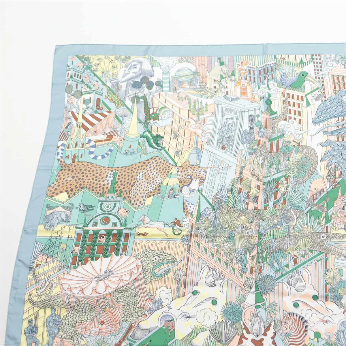 Carre Géant Scarf, Silk, Multicolor, — view 2
