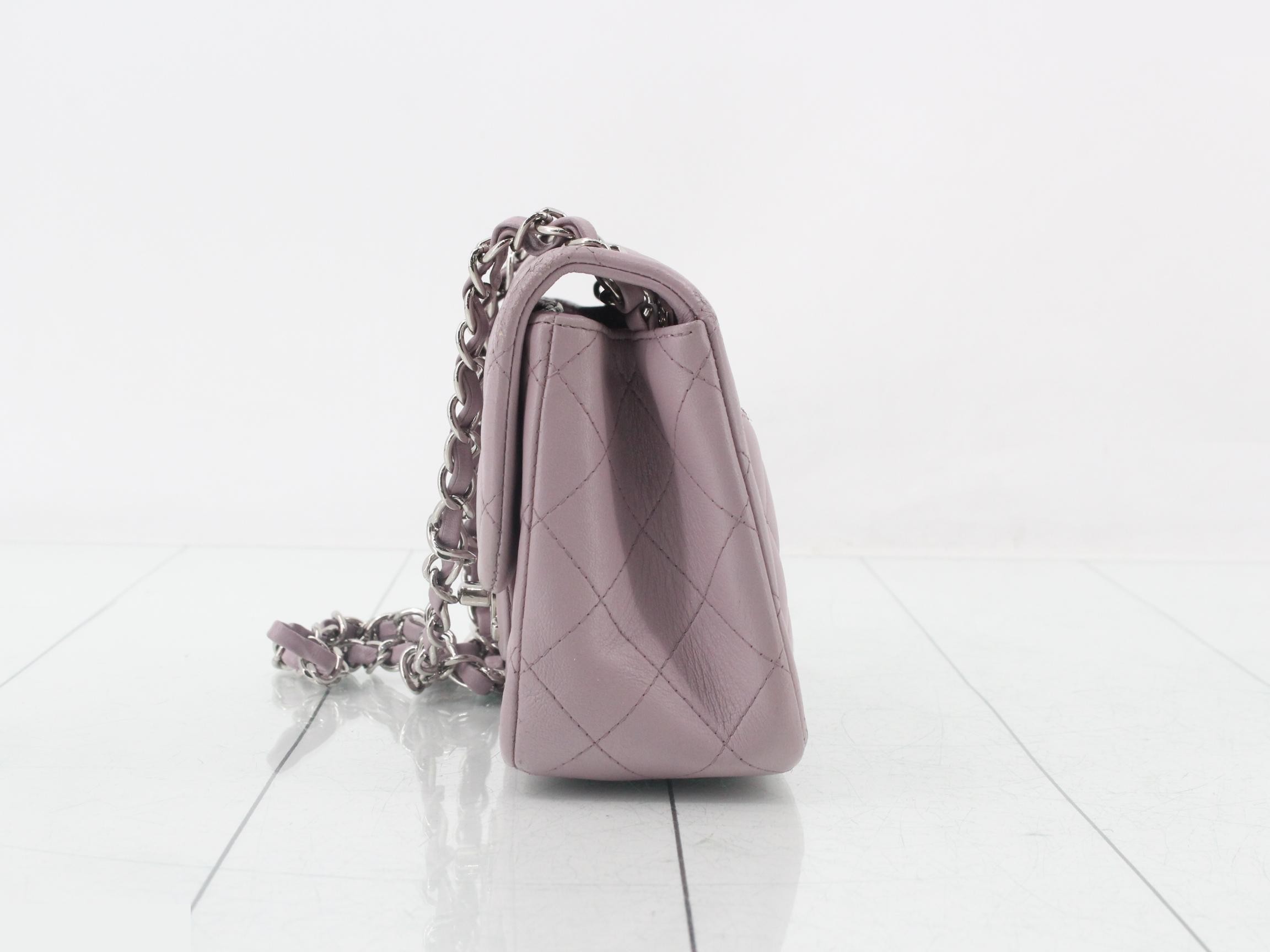 Matelassé Lambskin Shoulder Bag — view 3