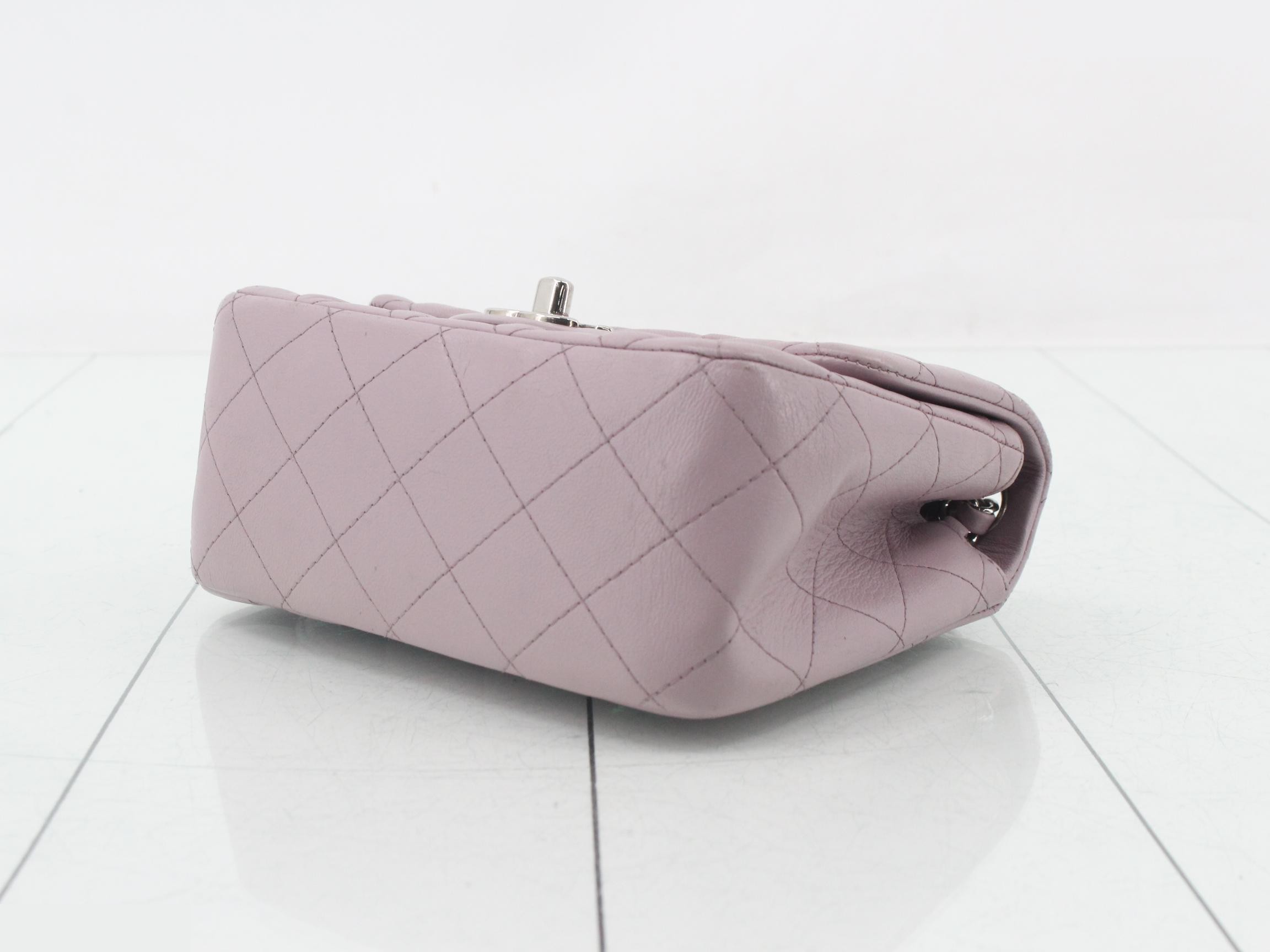 Matelassé Lambskin Shoulder Bag — view 6