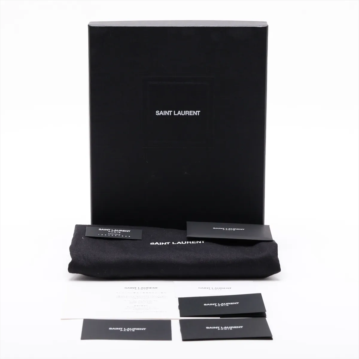 Cassandra Leather Chain Wallet, Black, 377828 — view 11