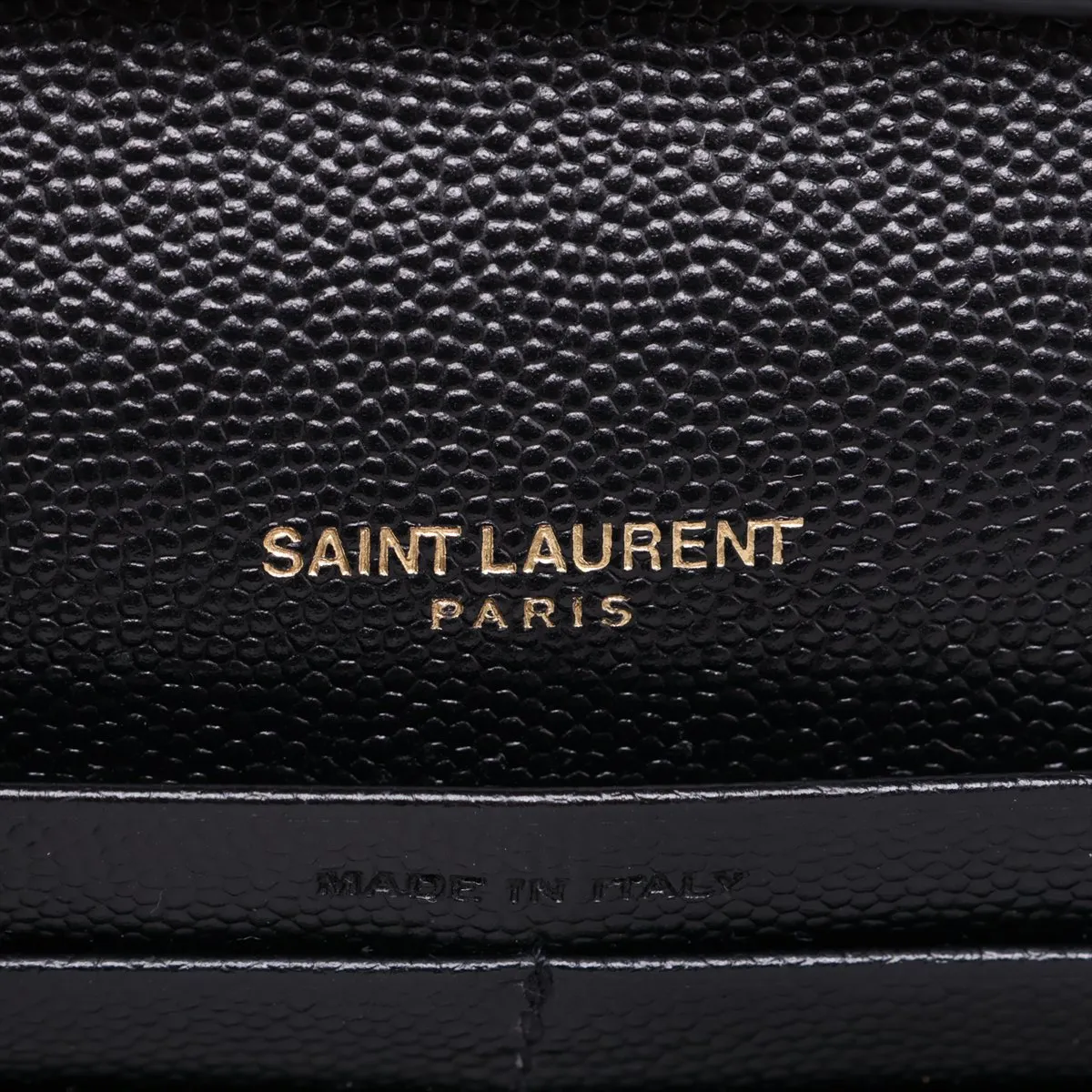 Cassandra Leather Chain Wallet, Black, 377828 — view 10