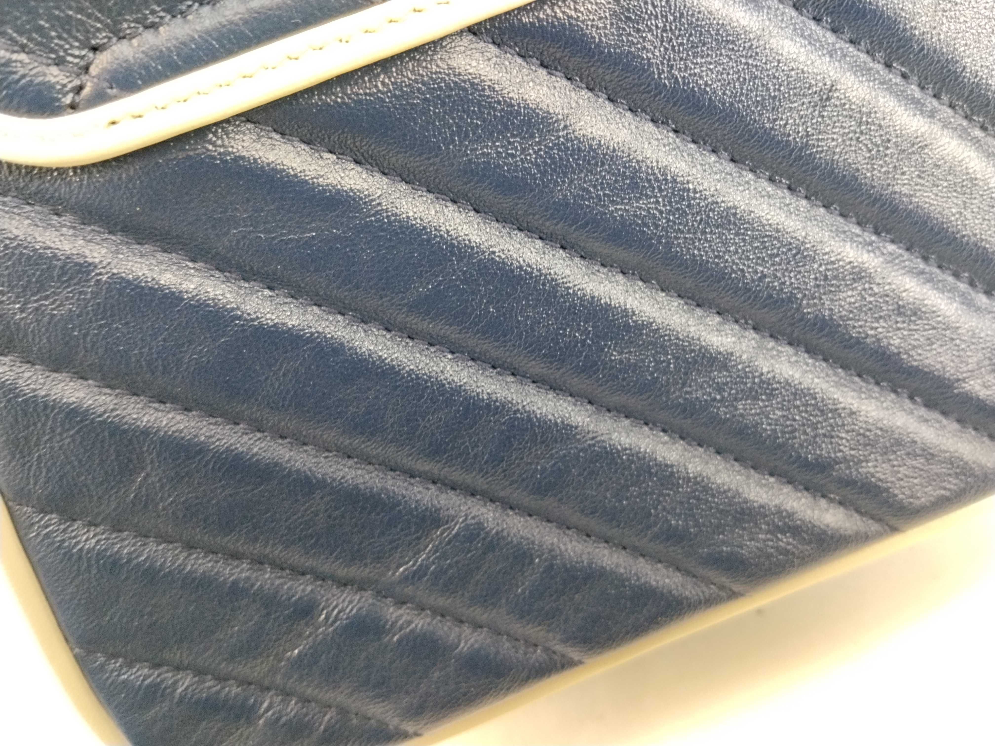 Marmont blue shoulder bag/handbag with handle — view 13
