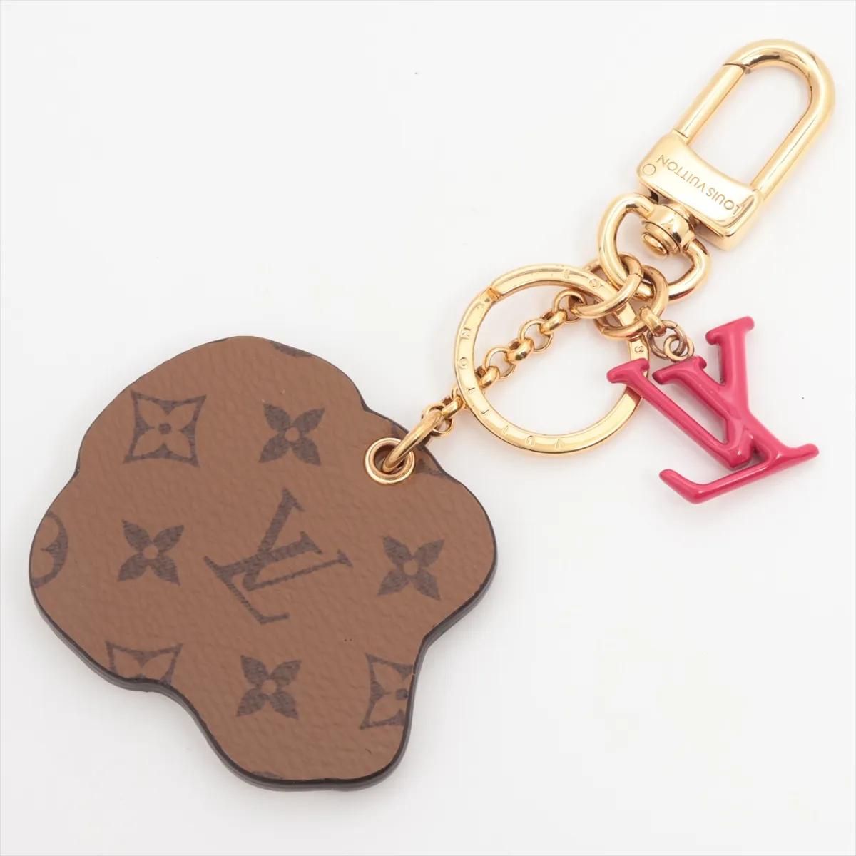 M01967 Keychain Animogram Dog DI2244 Charm Leather White — view 2