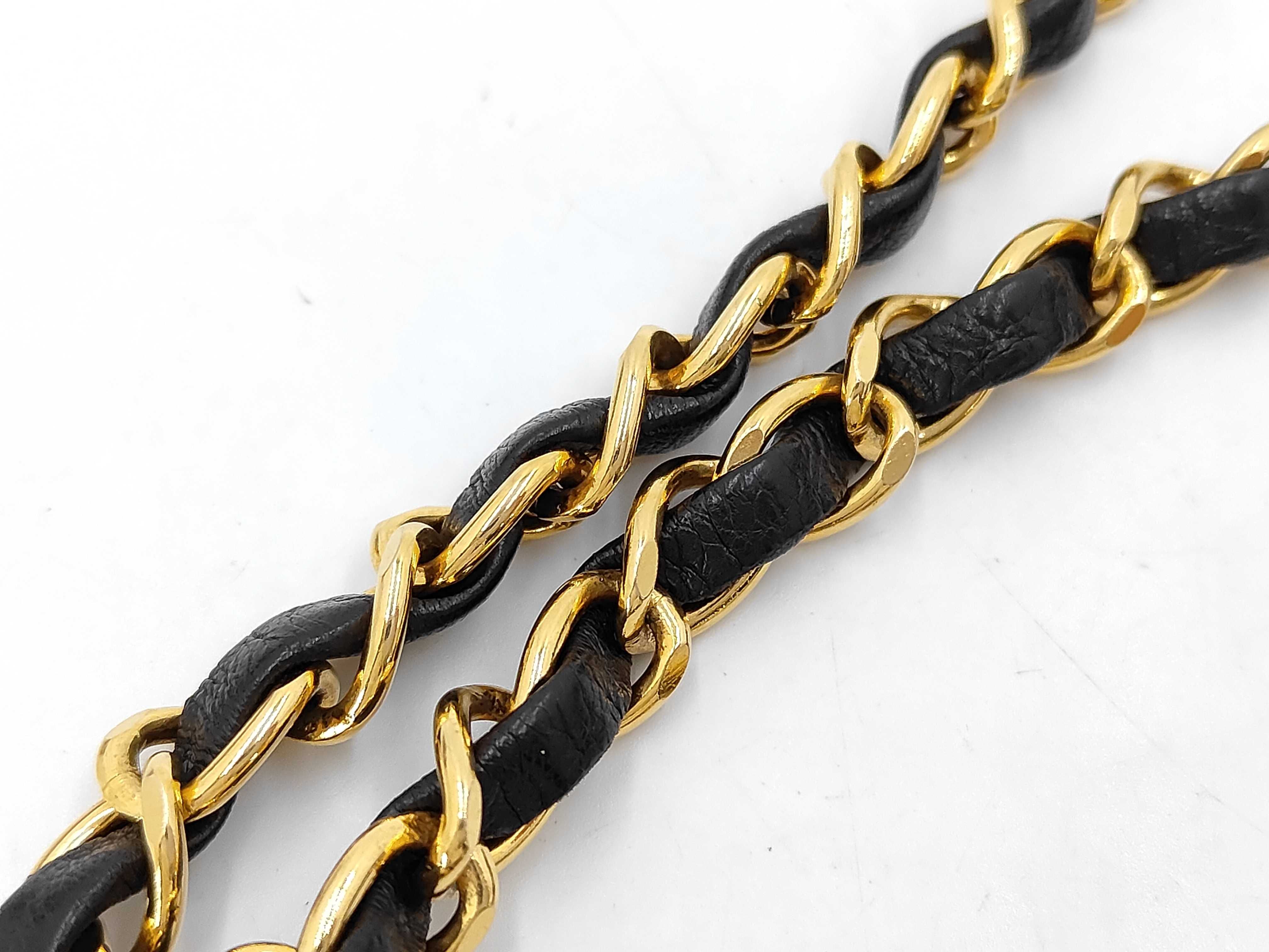 Matelassé Push-Lock Shoulder Bag, Black with Gold Hardware, Series 4, Chain, with Card and Seal. — view 6