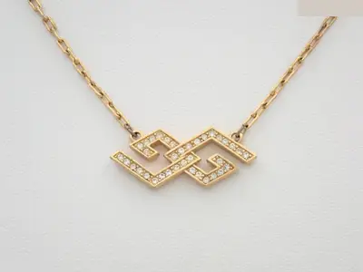 Other lines: Precious metals, necklaces, pendants, chain approximately 37cm