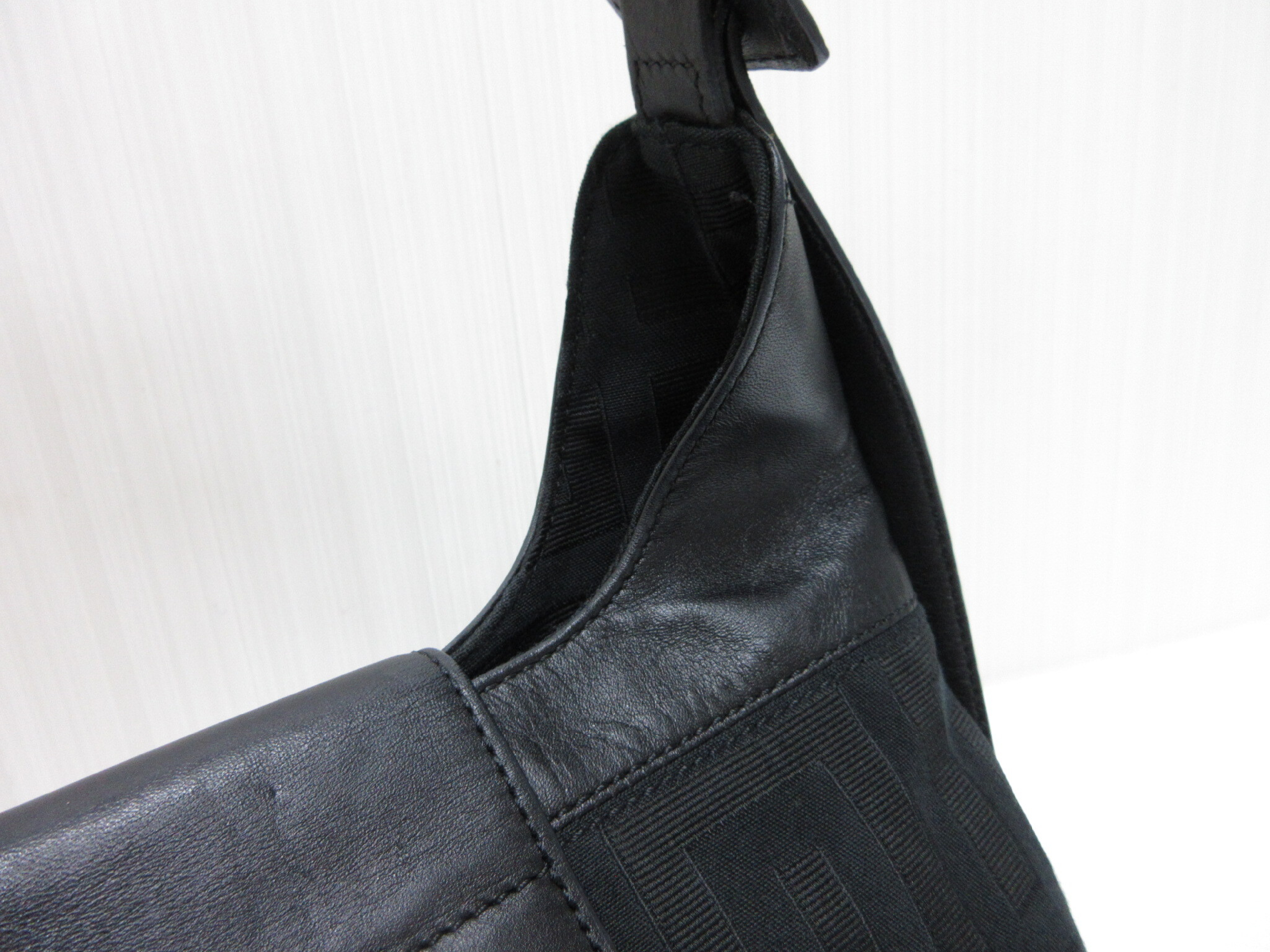 Canvas Leather Handbag One-Shoulder Bag — view 3