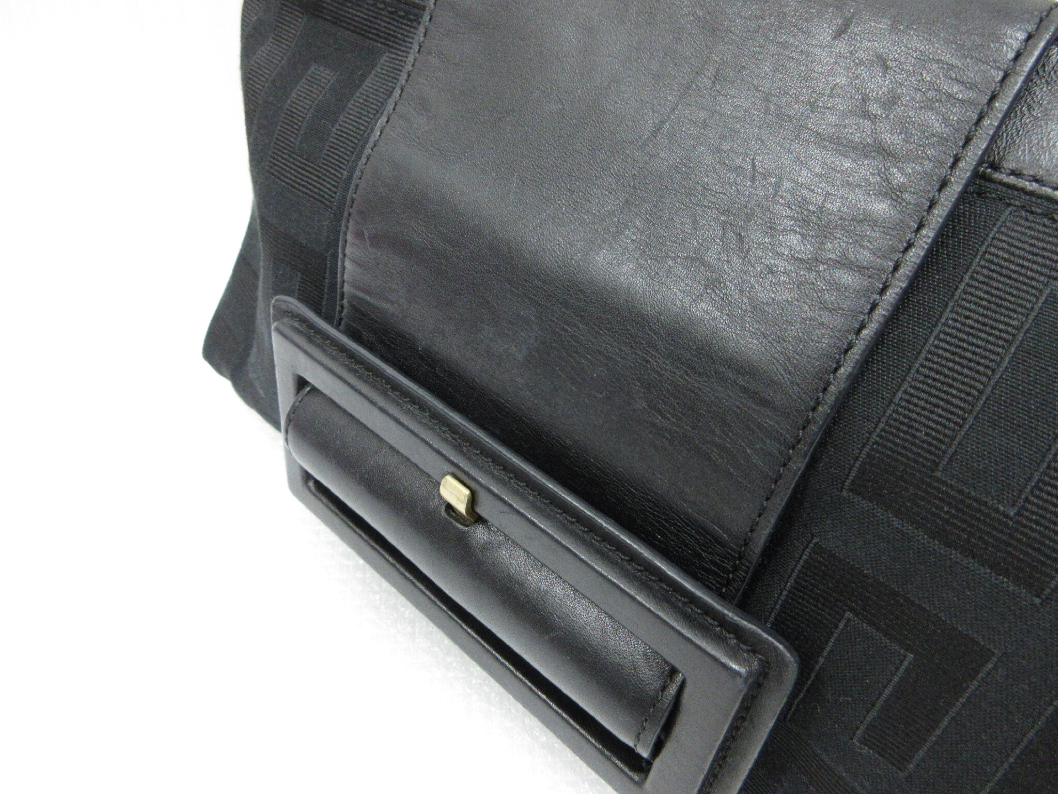 Canvas Leather Handbag One-Shoulder Bag — view 5