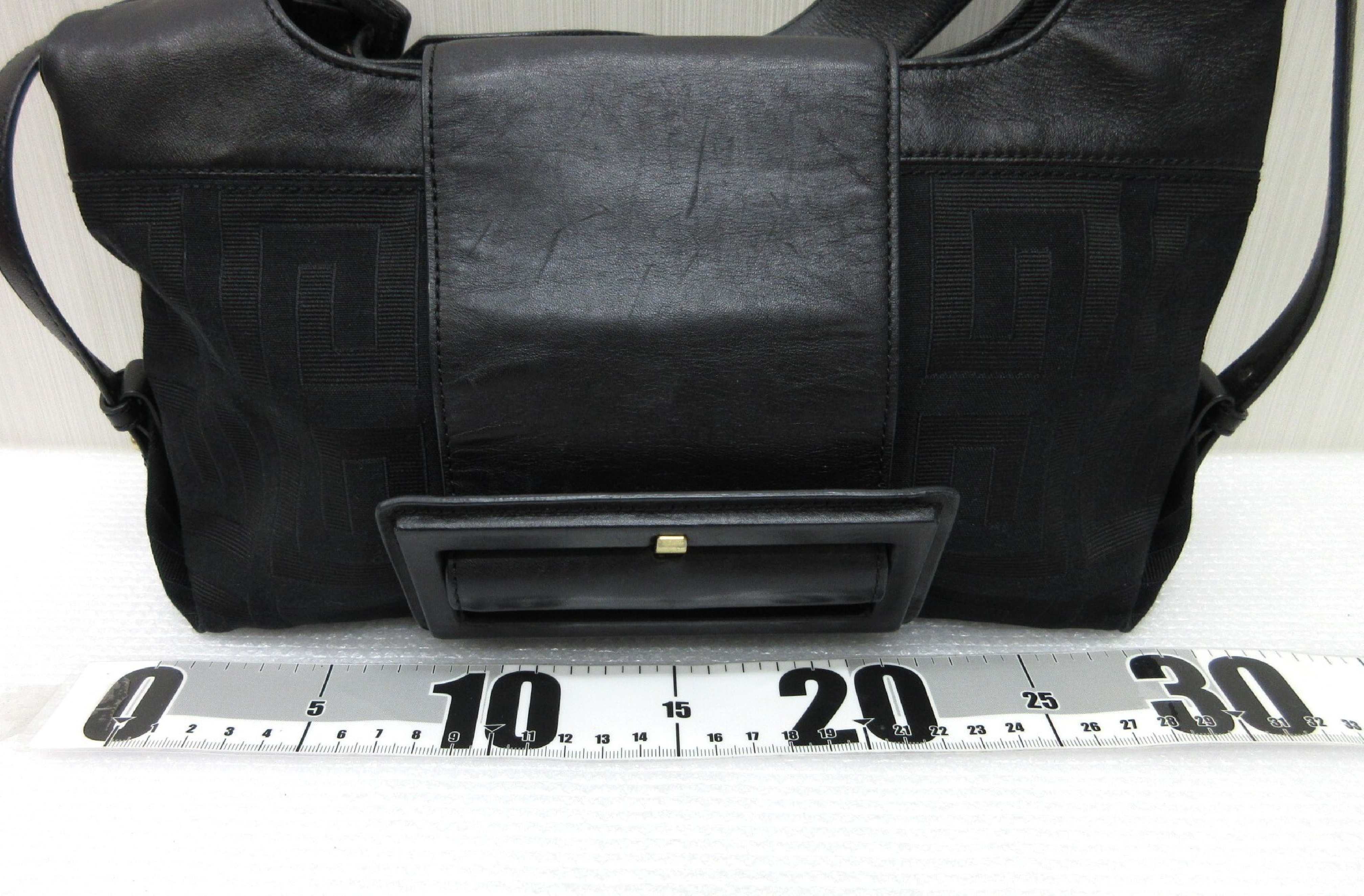 Canvas Leather Handbag One-Shoulder Bag — view 10