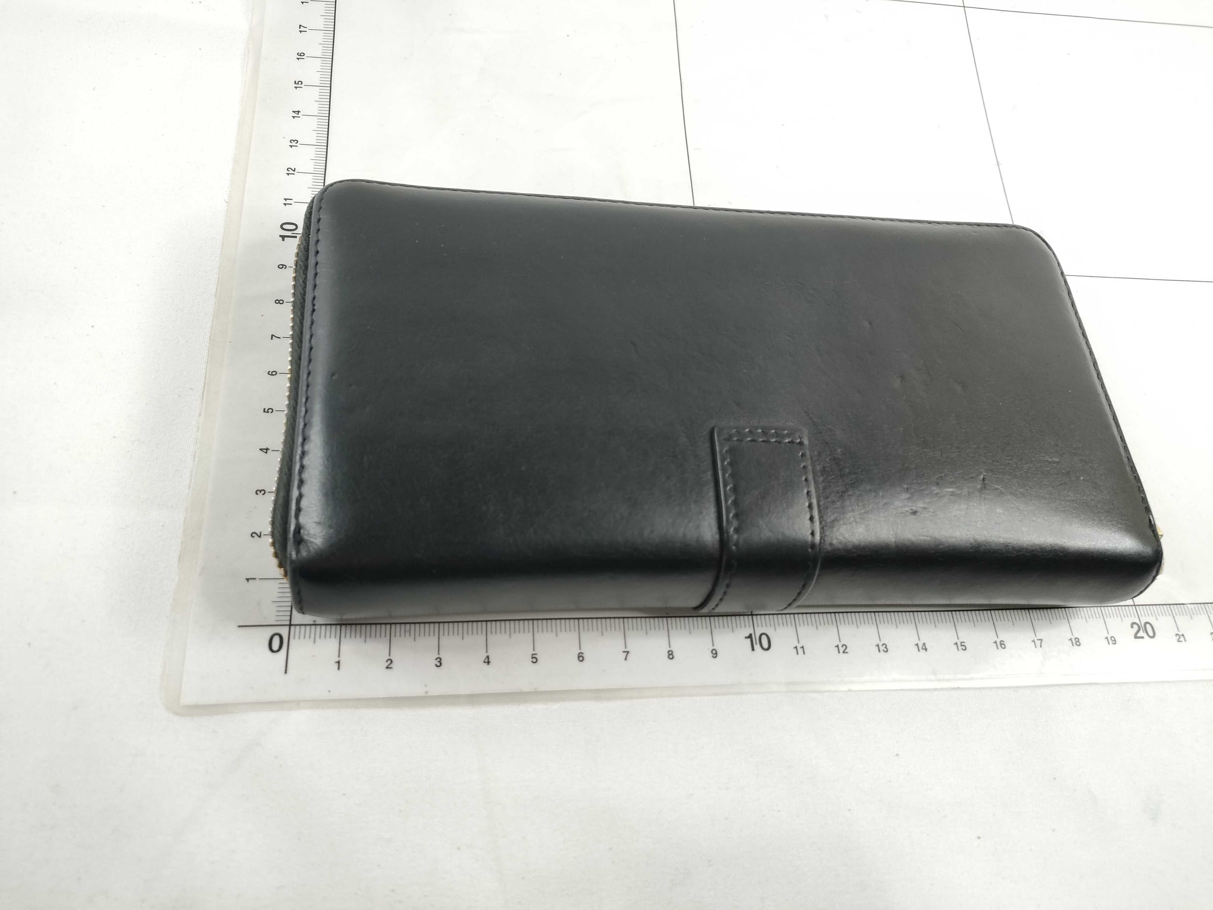Long Wallet, Round Zip, Black Wallet — view 2