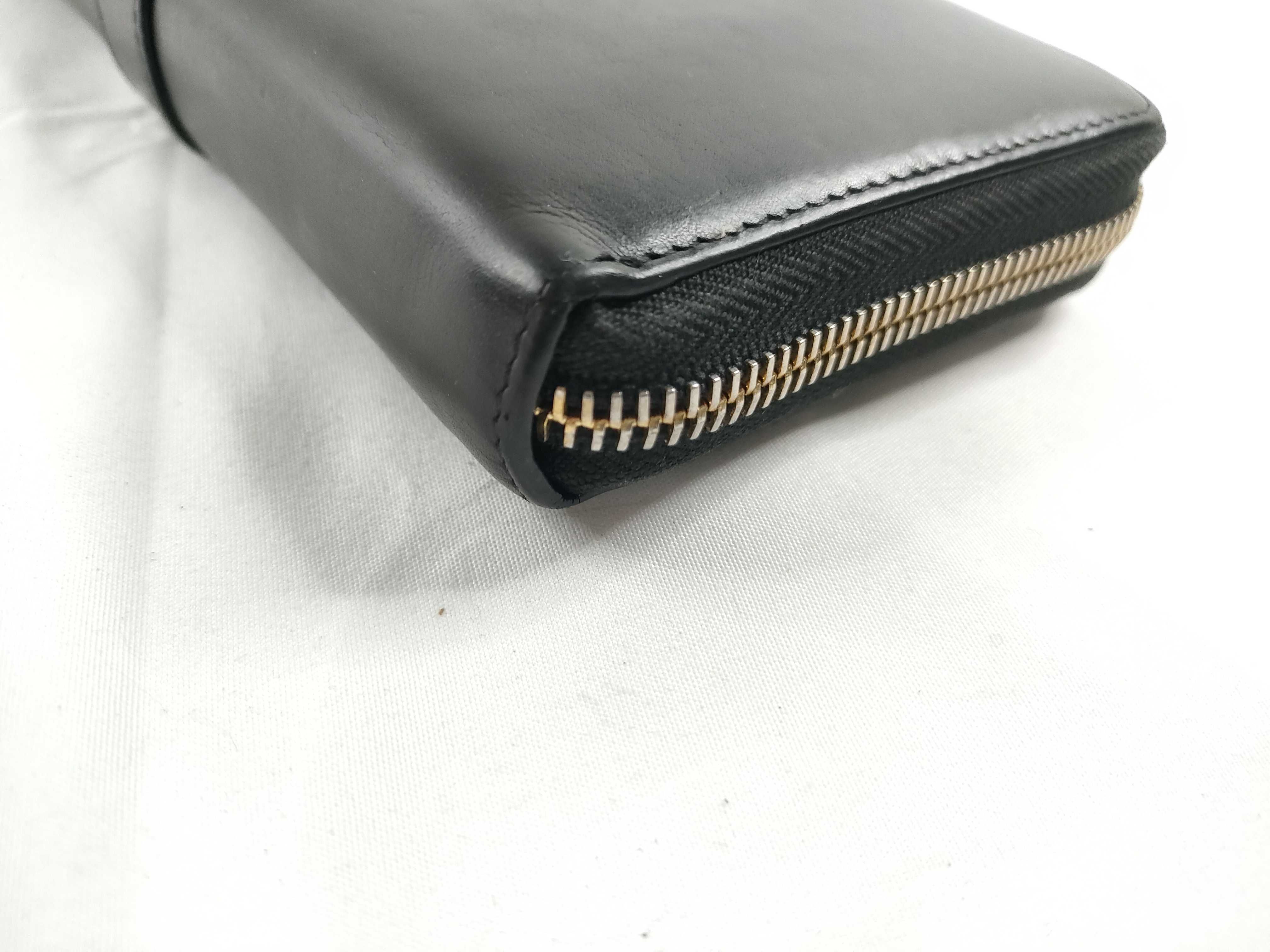 Long Wallet, Round Zip, Black Wallet — view 3