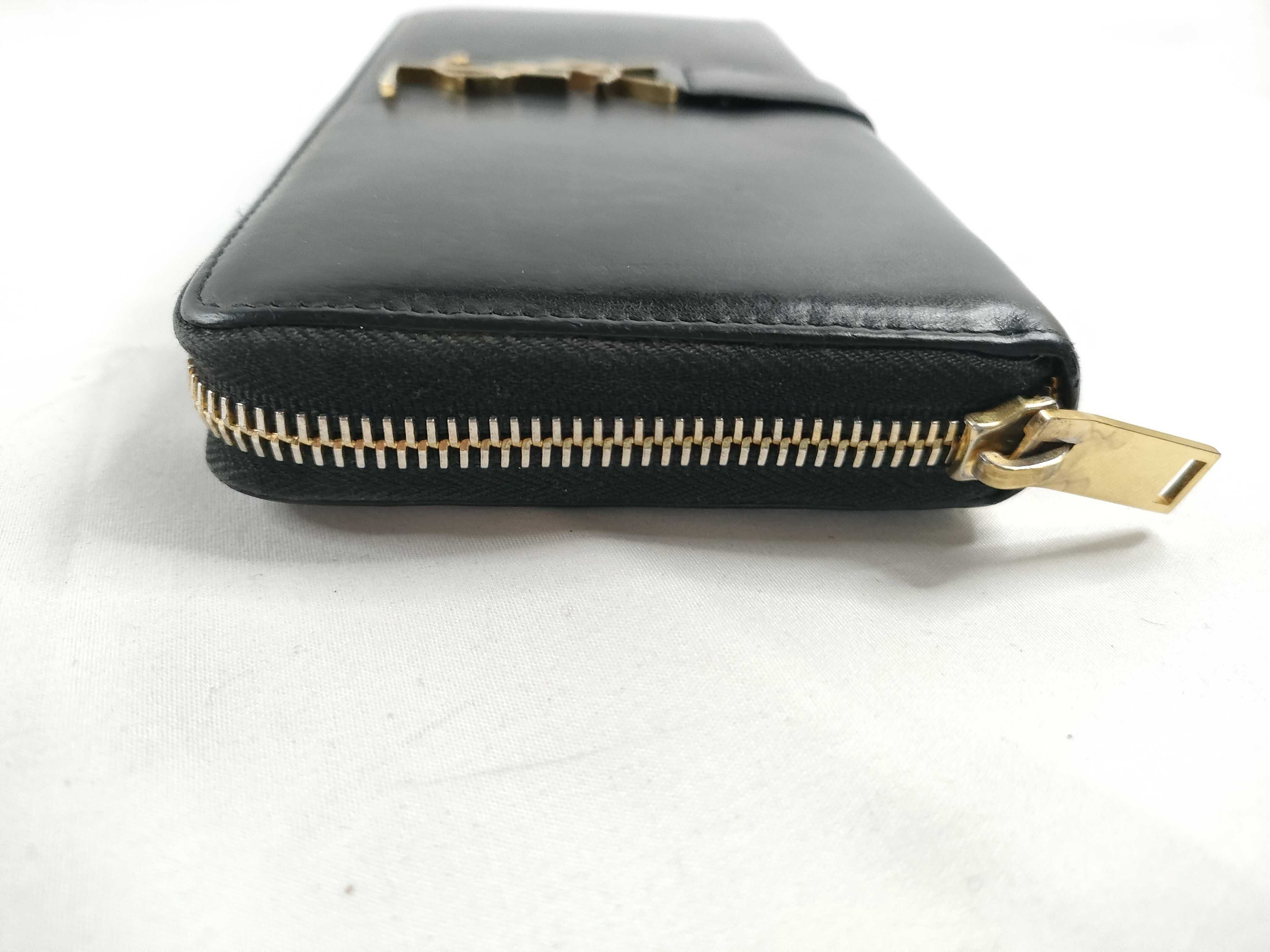 Long Wallet, Round Zip, Black Wallet — view 5