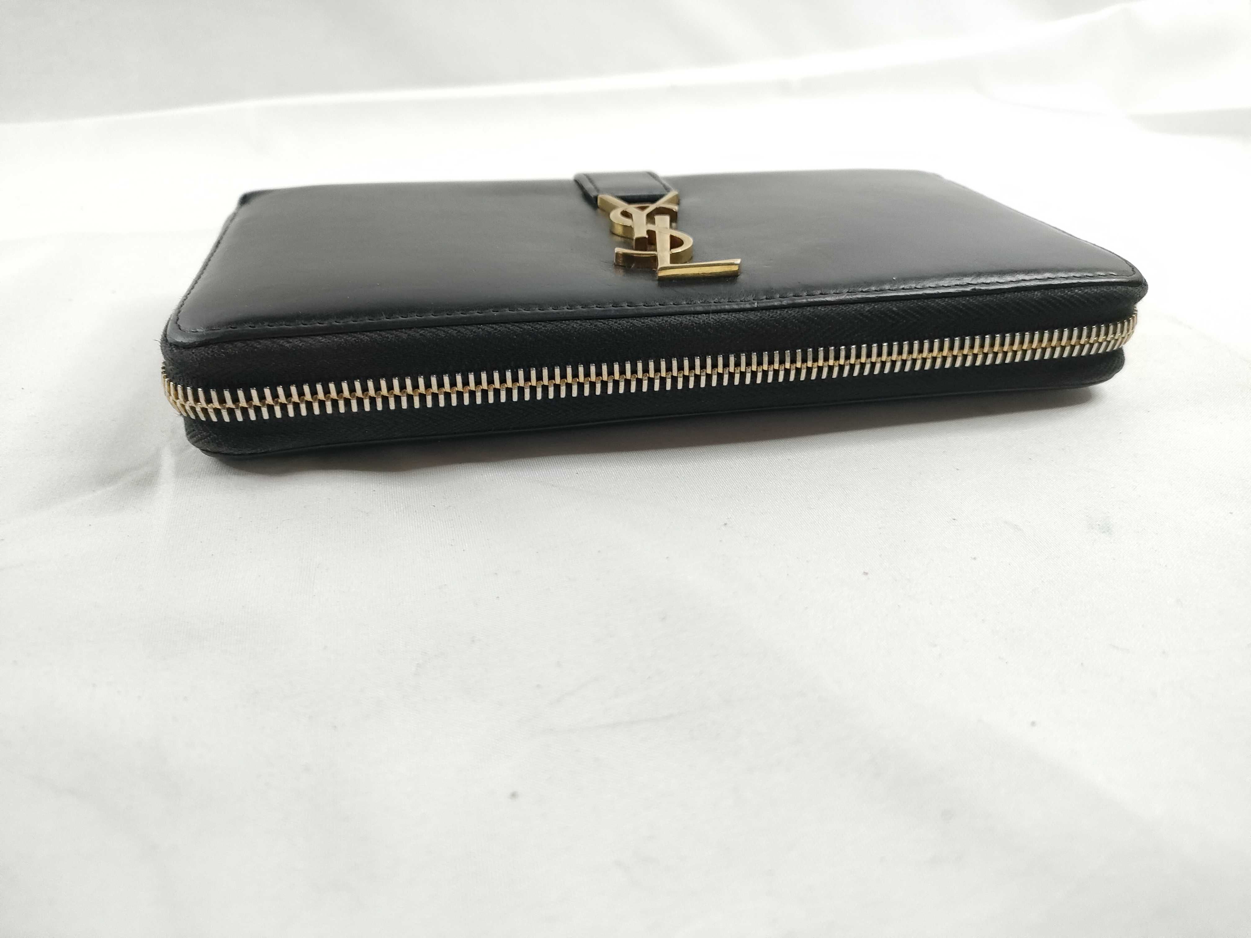 Long Wallet, Round Zip, Black Wallet — view 6