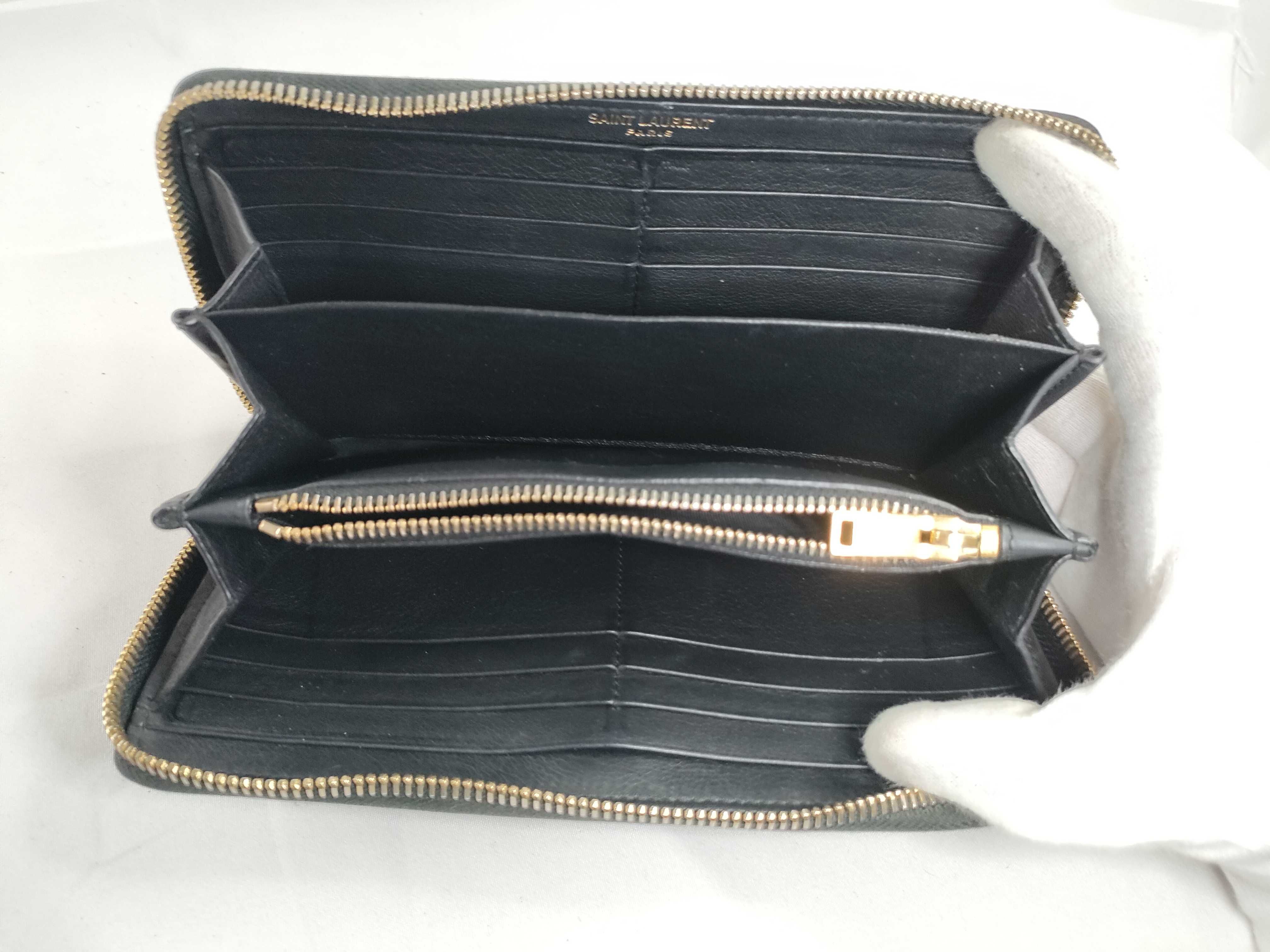 Long Wallet, Round Zip, Black Wallet — view 8