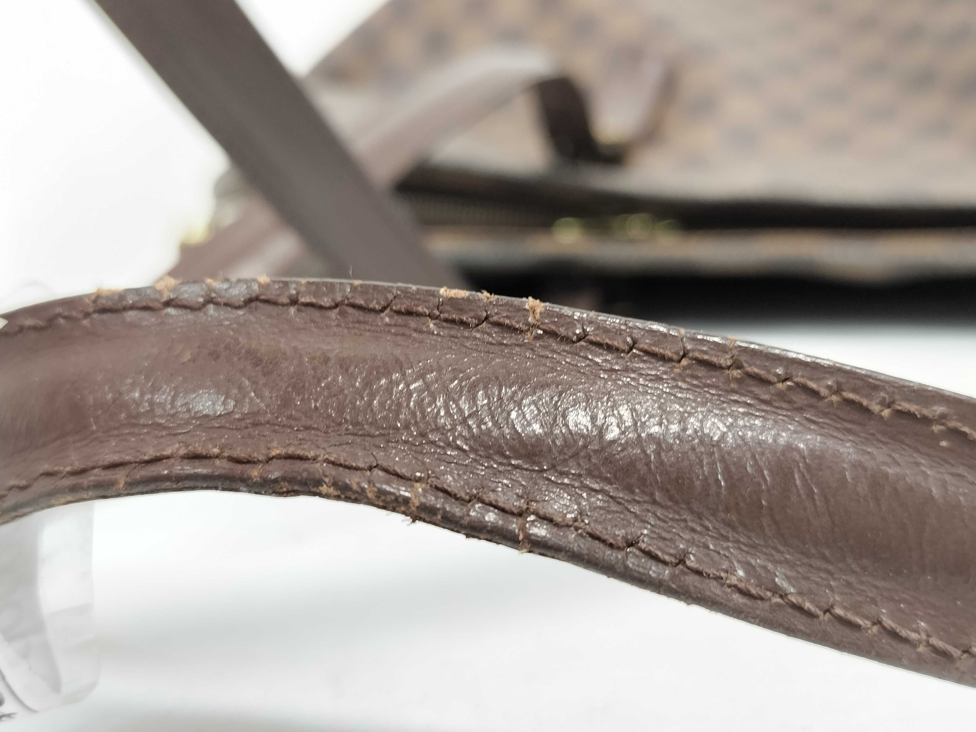 Damier PH - Neverfull Damier Ebene Tote Bag Brown Canvas Shoulder Bag — view 4