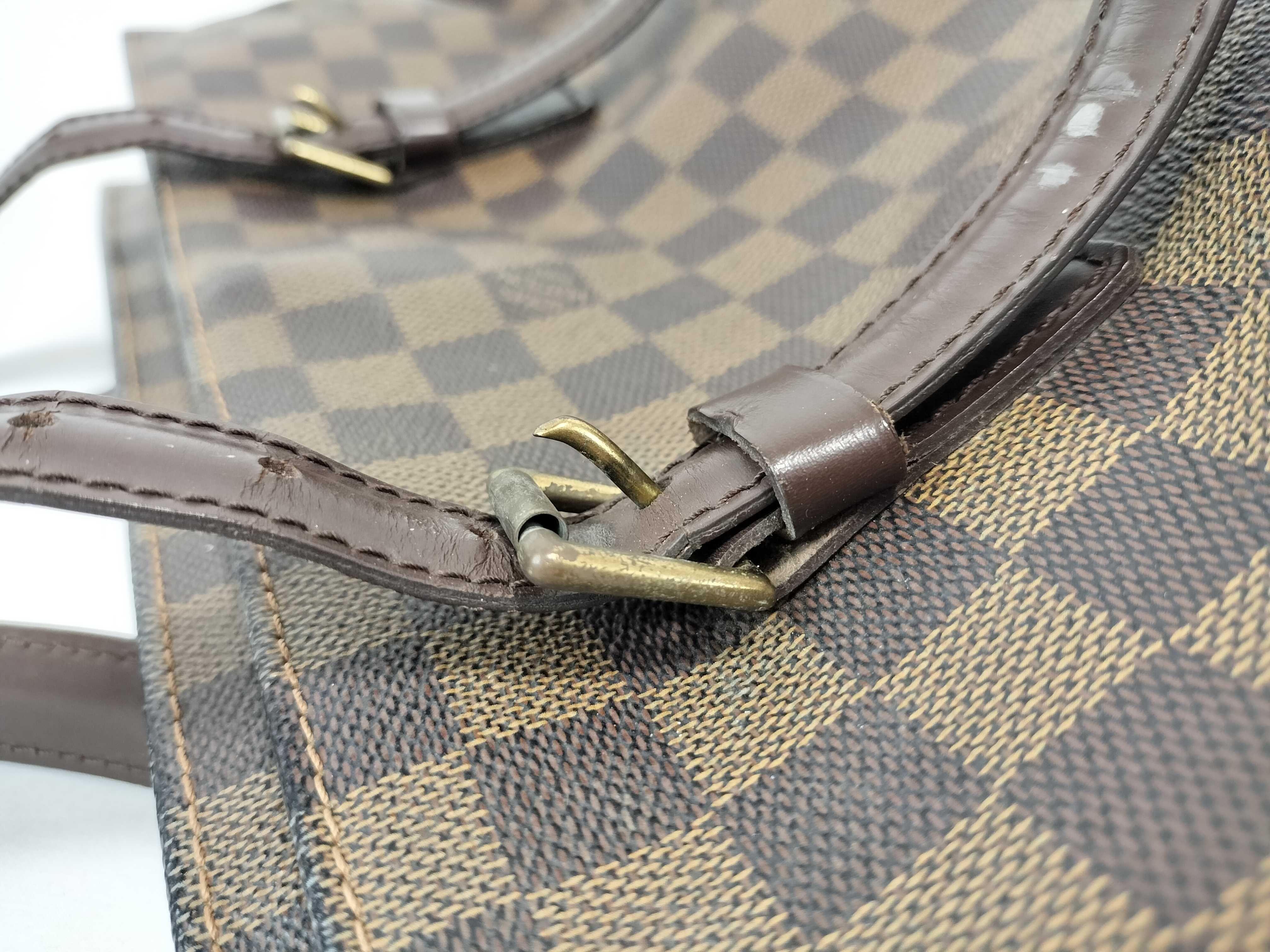 Damier PH - Neverfull Damier Ebene Tote Bag Brown Canvas Shoulder Bag — view 5