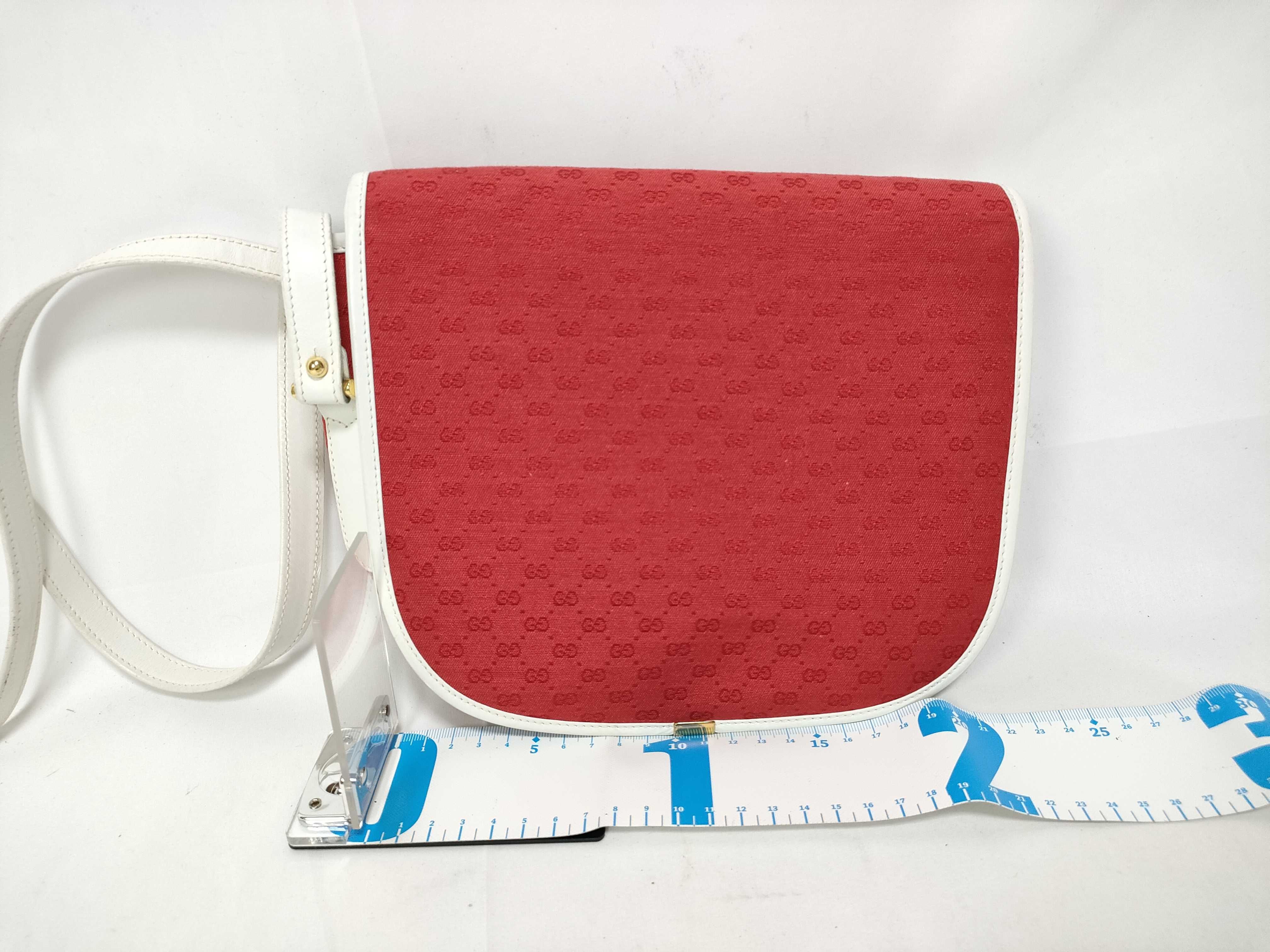 Shoulder Bag, Micro GG, 48・001・4168, Canvas, Red — view 2