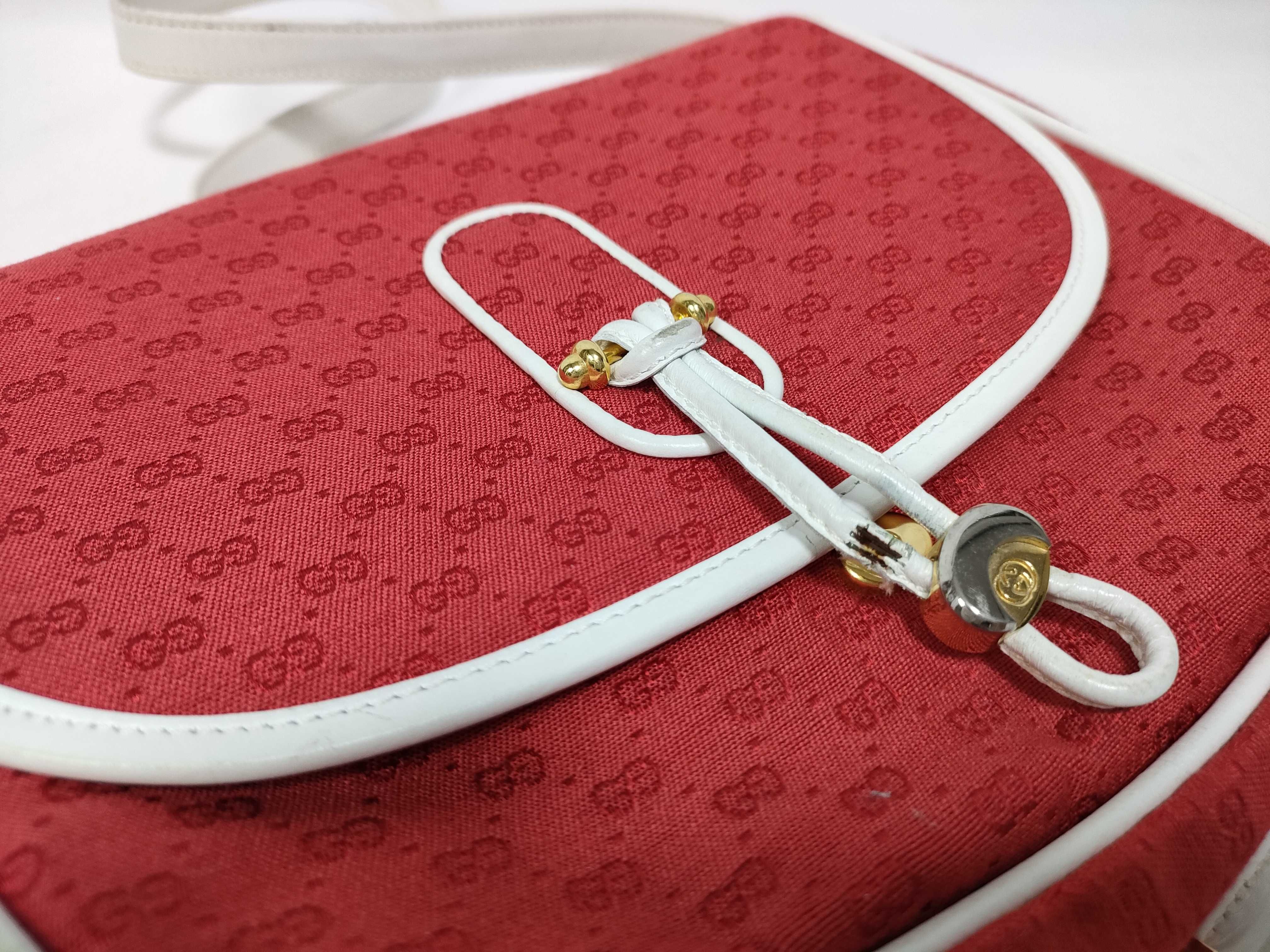 Shoulder Bag, Micro GG, 48・001・4168, Canvas, Red — view 11
