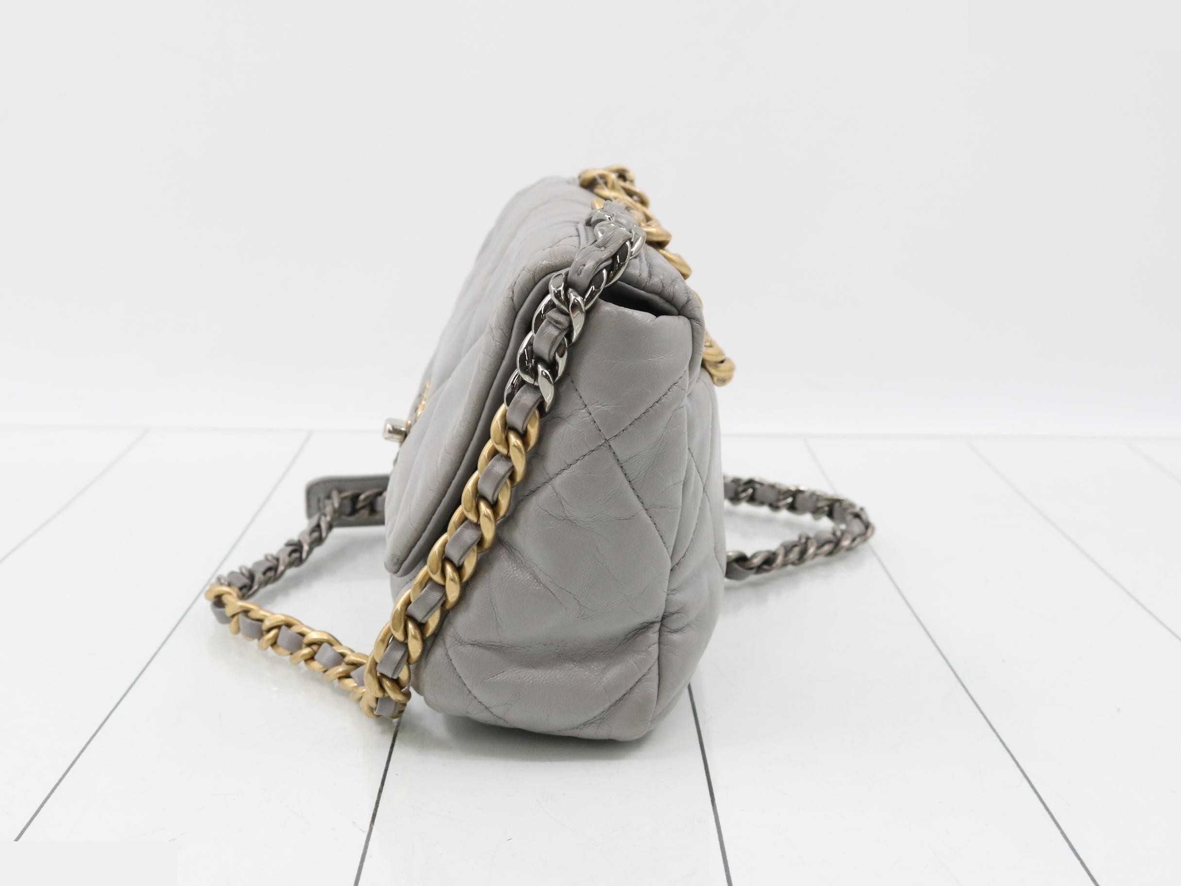 19, gray, gold and silver hardware, serial number 29. — view 3