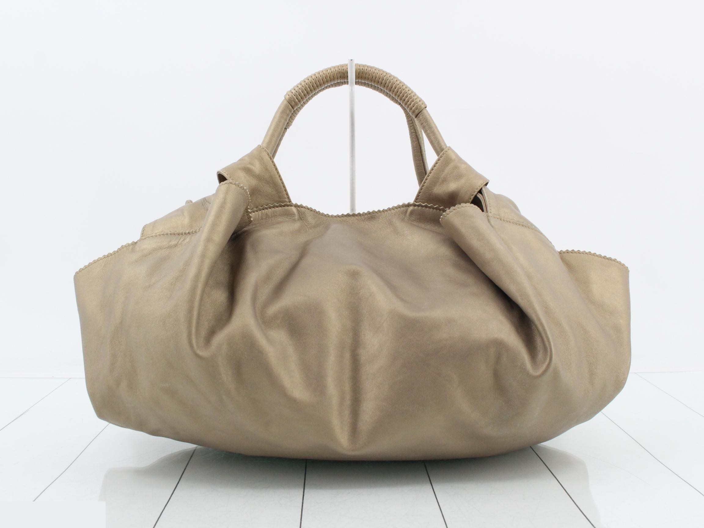 Nappa Aire Anagram Leather Handbag — view 2