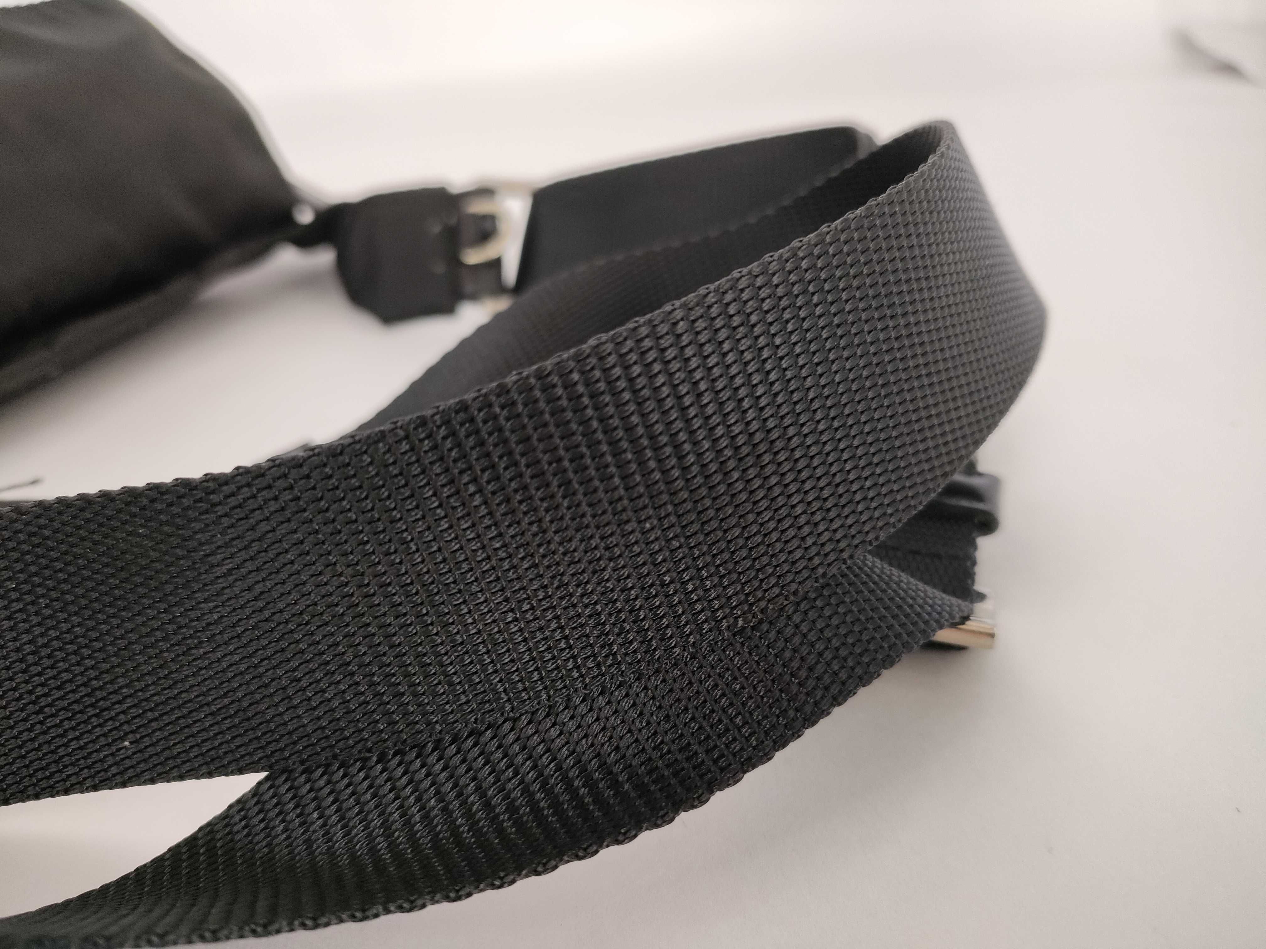 Nylon Prada Shoulder Bag Triangle Logo Black Guarantee Shoulder Bag — view 4